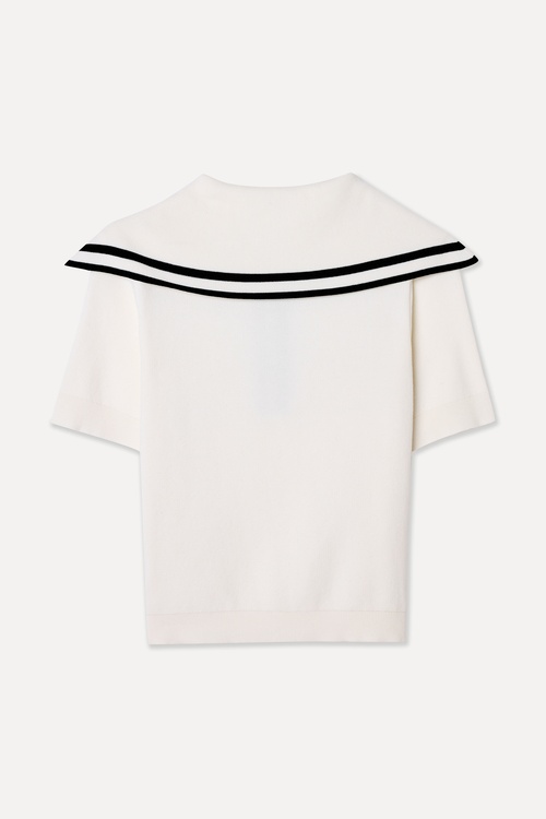  POLO YAKA DÜĞME DETAYLI TRİKO KAZAK