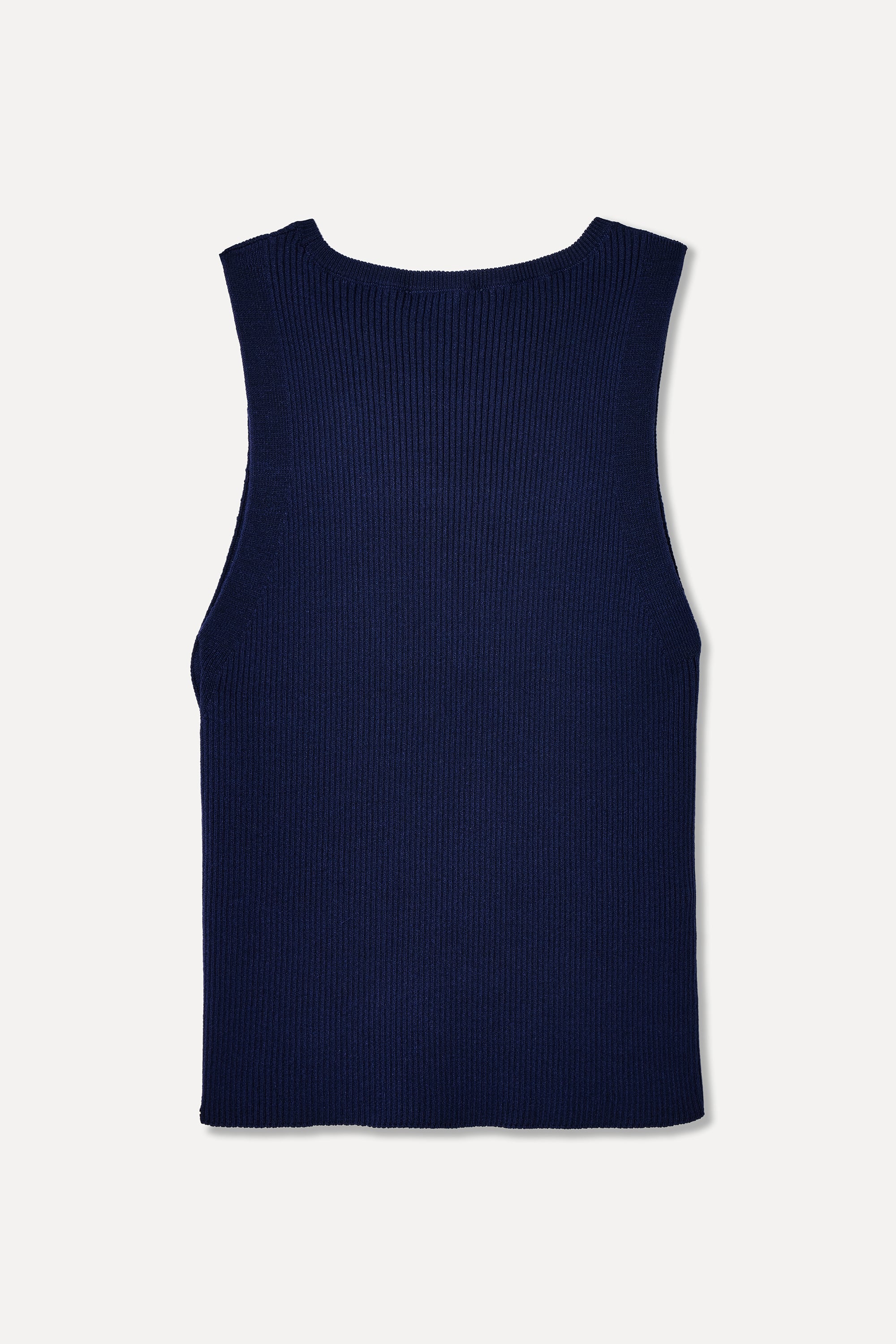 DÜĞME DETAYLI KOLSUZ TRİKO KAZAK