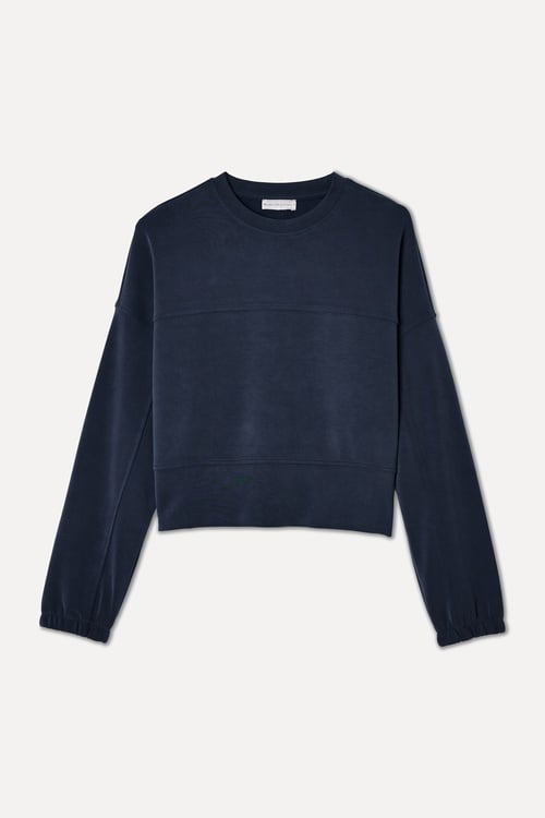 MODAL KARIŞIMLI BİSİKLET YAKA SWEATSHIRT