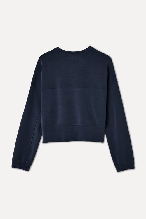 MODAL KARIŞIMLI BİSİKLET YAKA SWEATSHIRT