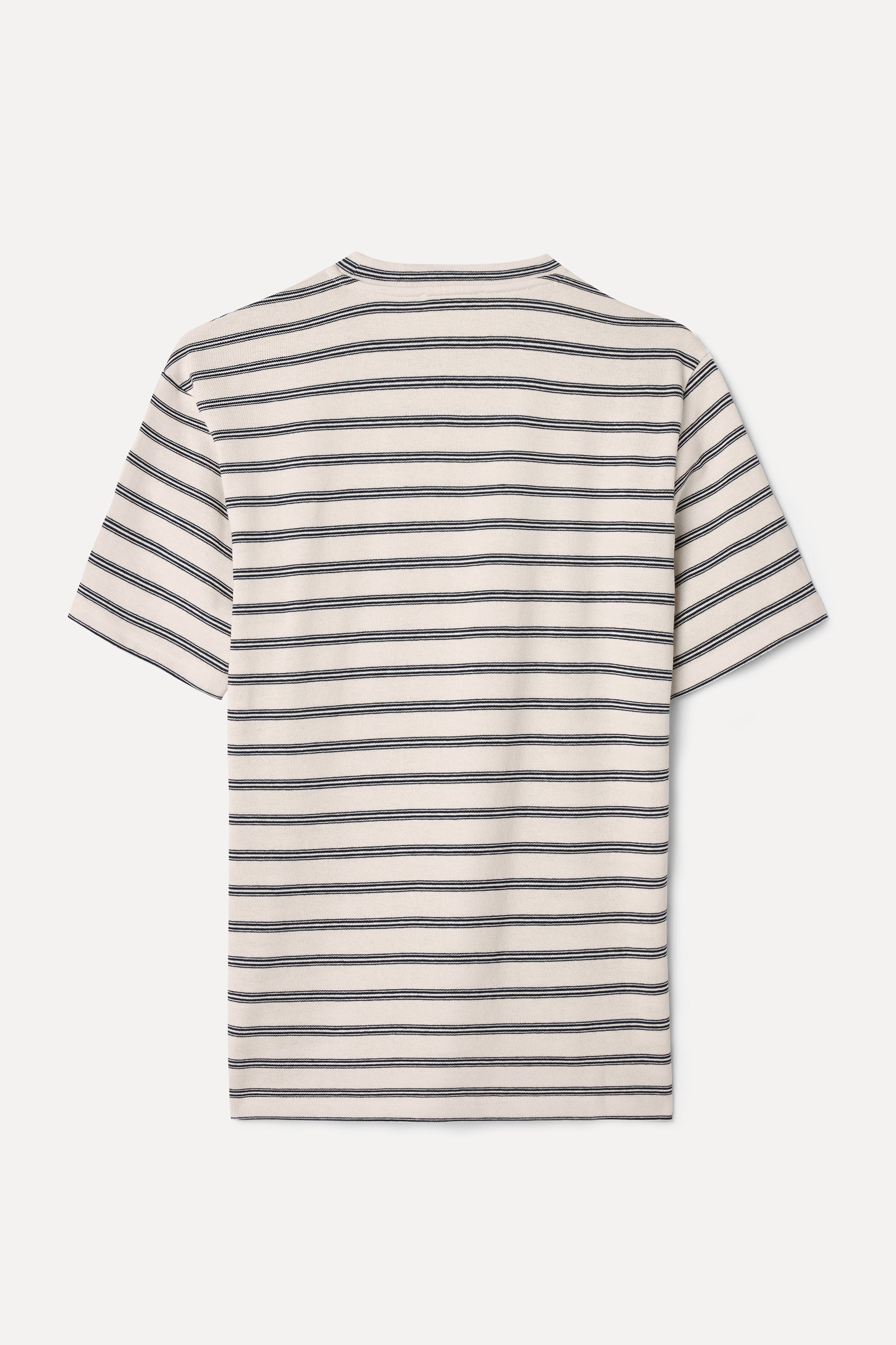 ÇİZGİLİ BİSİKLET YAKA T-SHIRT