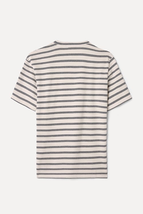  ÇİZGİLİ BİSİKLET YAKA T-SHIRT