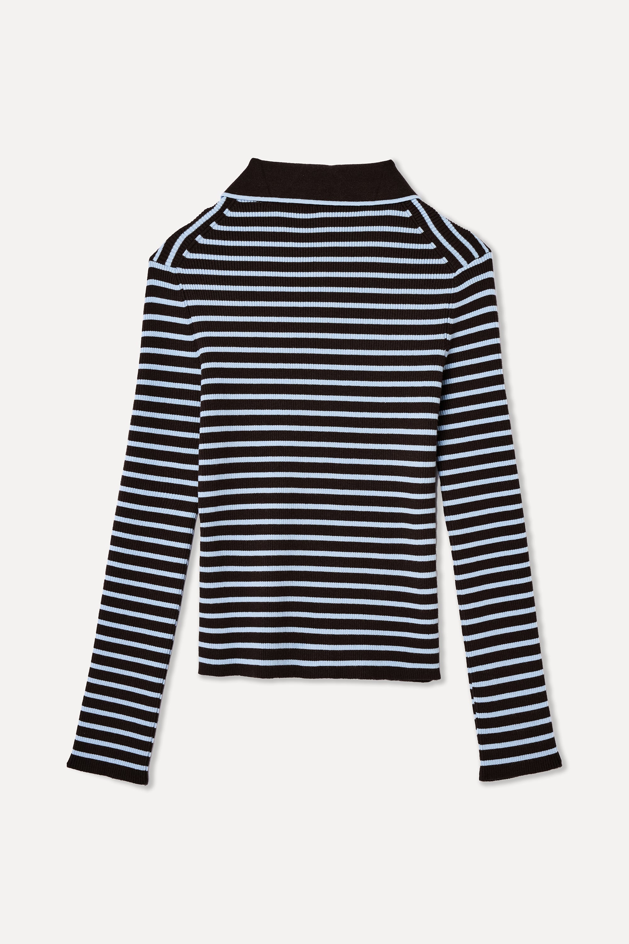 ÇİZGİLİ POLO YAKA HIRKA