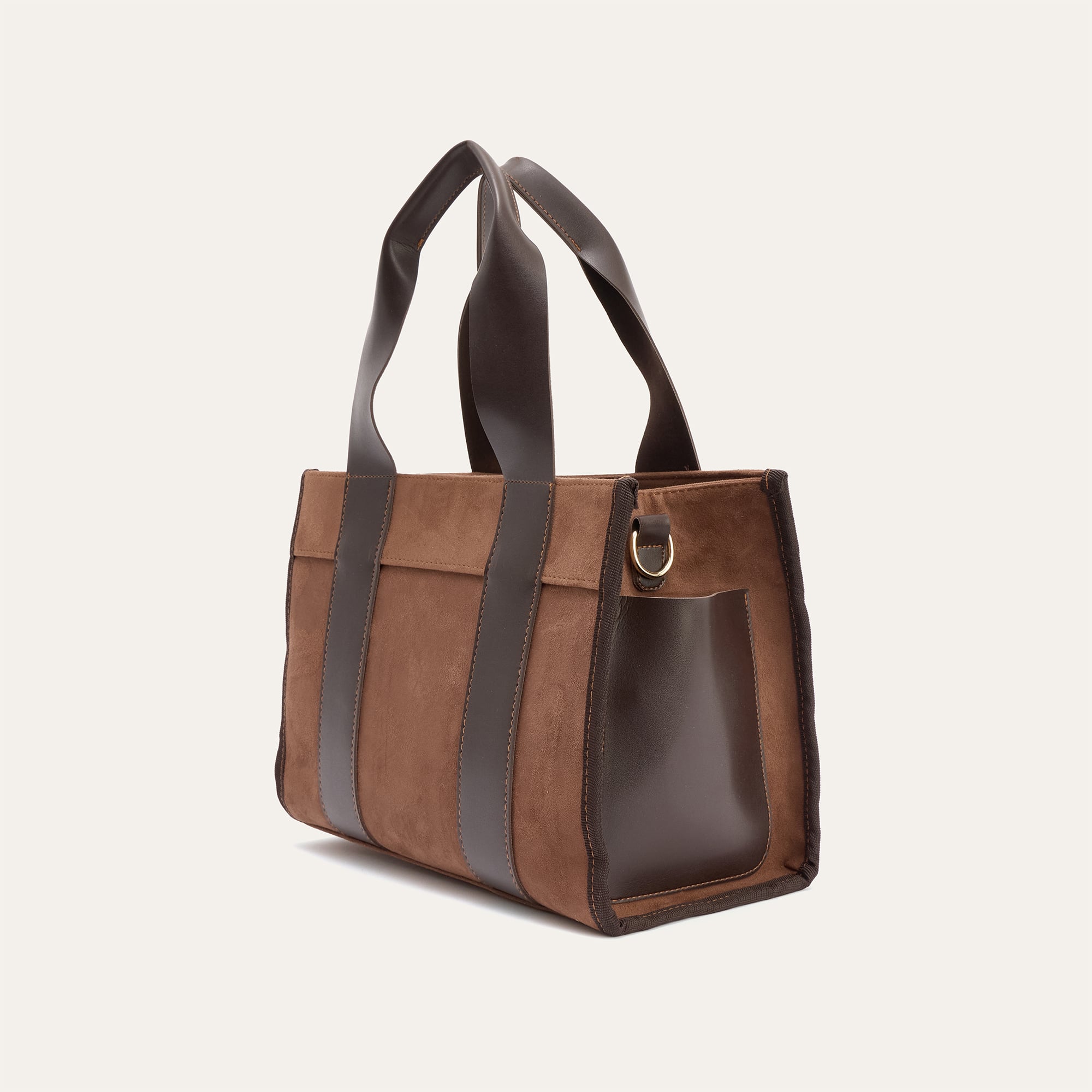 SÜET DOKULU ASKILI EL ÇANTASI