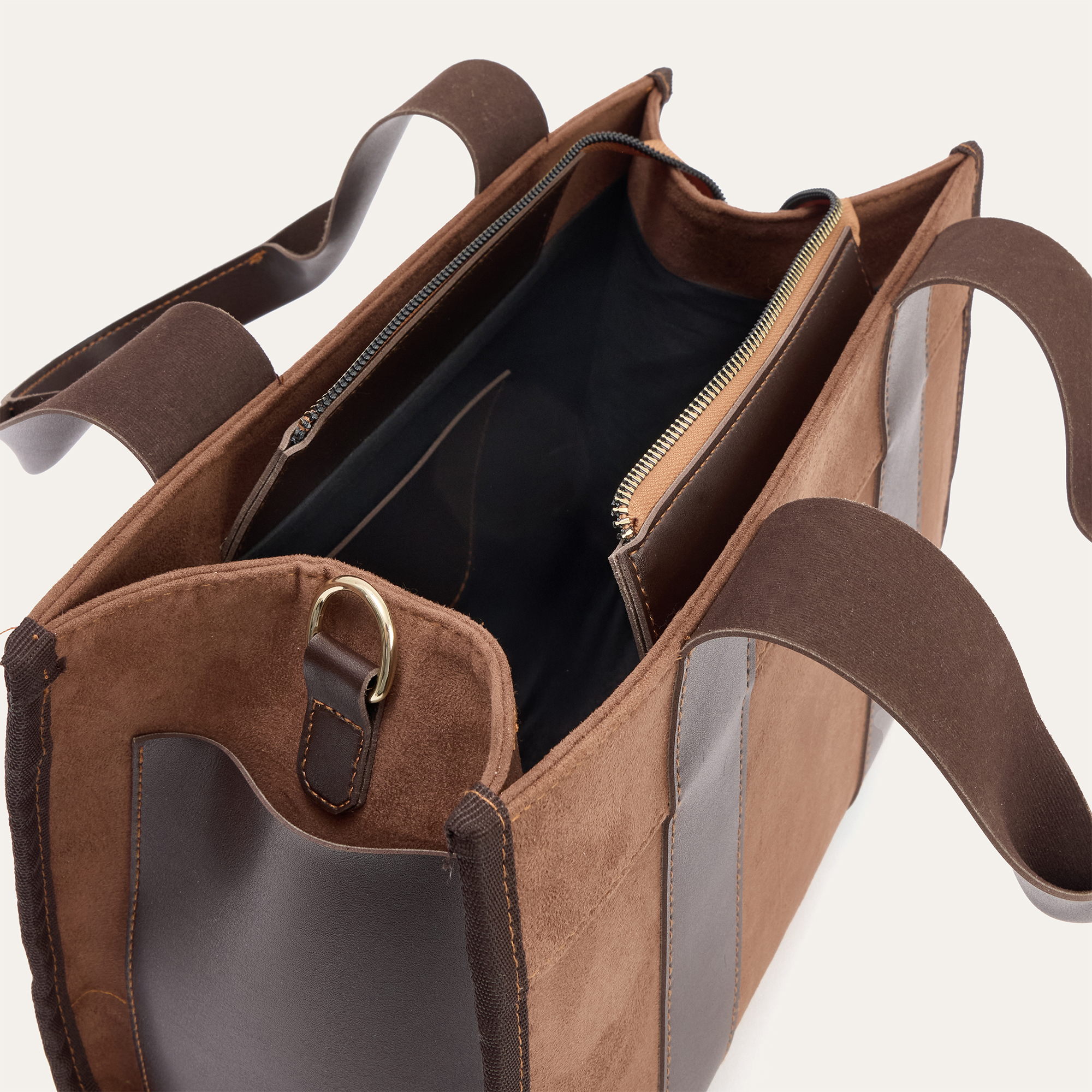 SÜET DOKULU ASKILI EL ÇANTASI