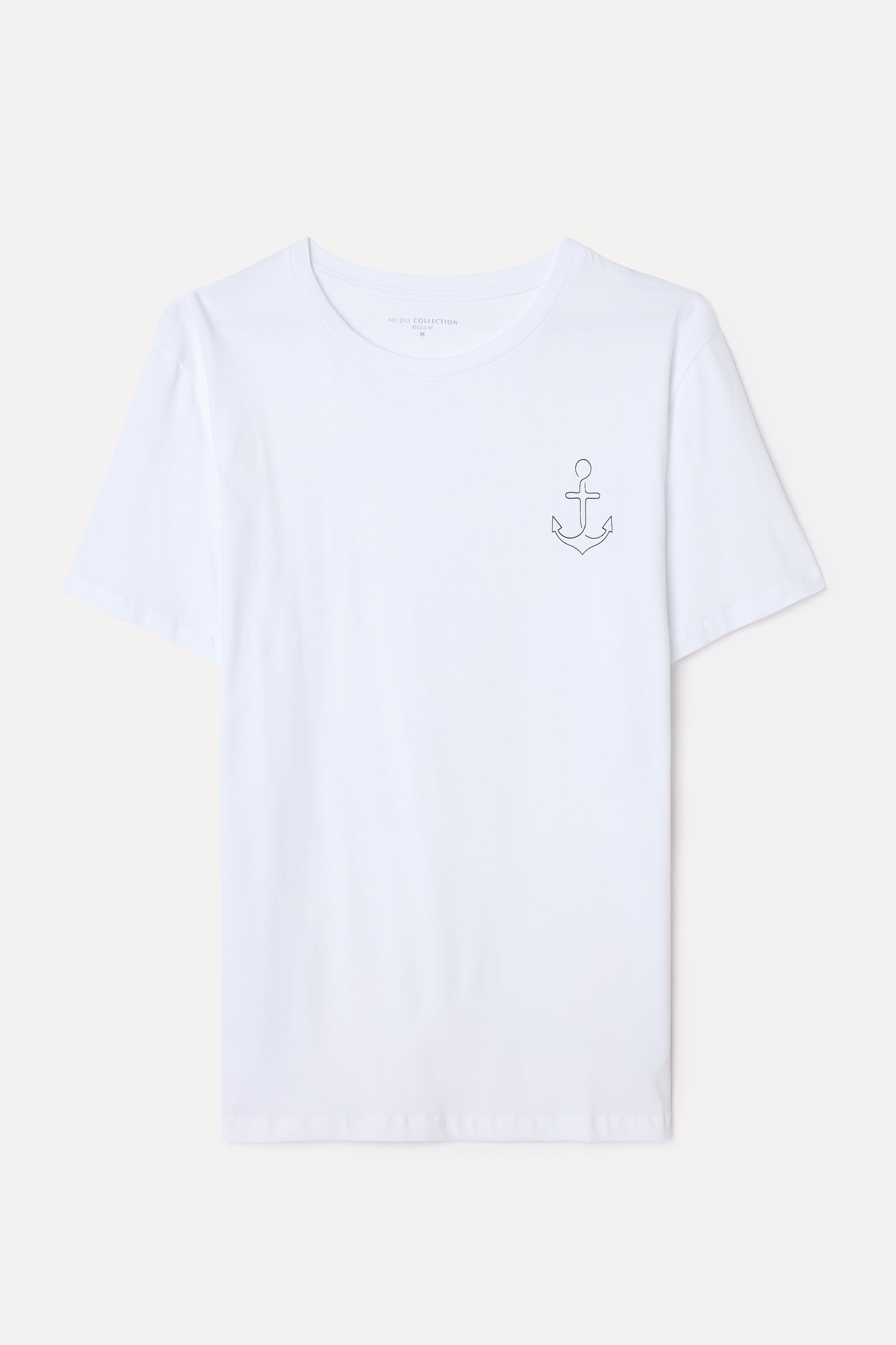 BASKILI BİSİKLET YAKA T-SHIRT