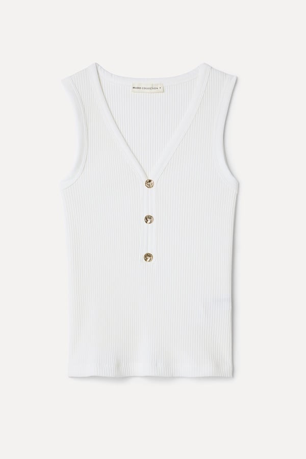 V YAKA FITTED KOLSUZ T-SHIRT