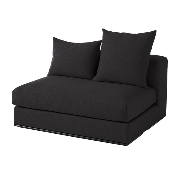 Mudo Mikla Koltuk Kolsuz Modül 120Cm Siyah Renksiz