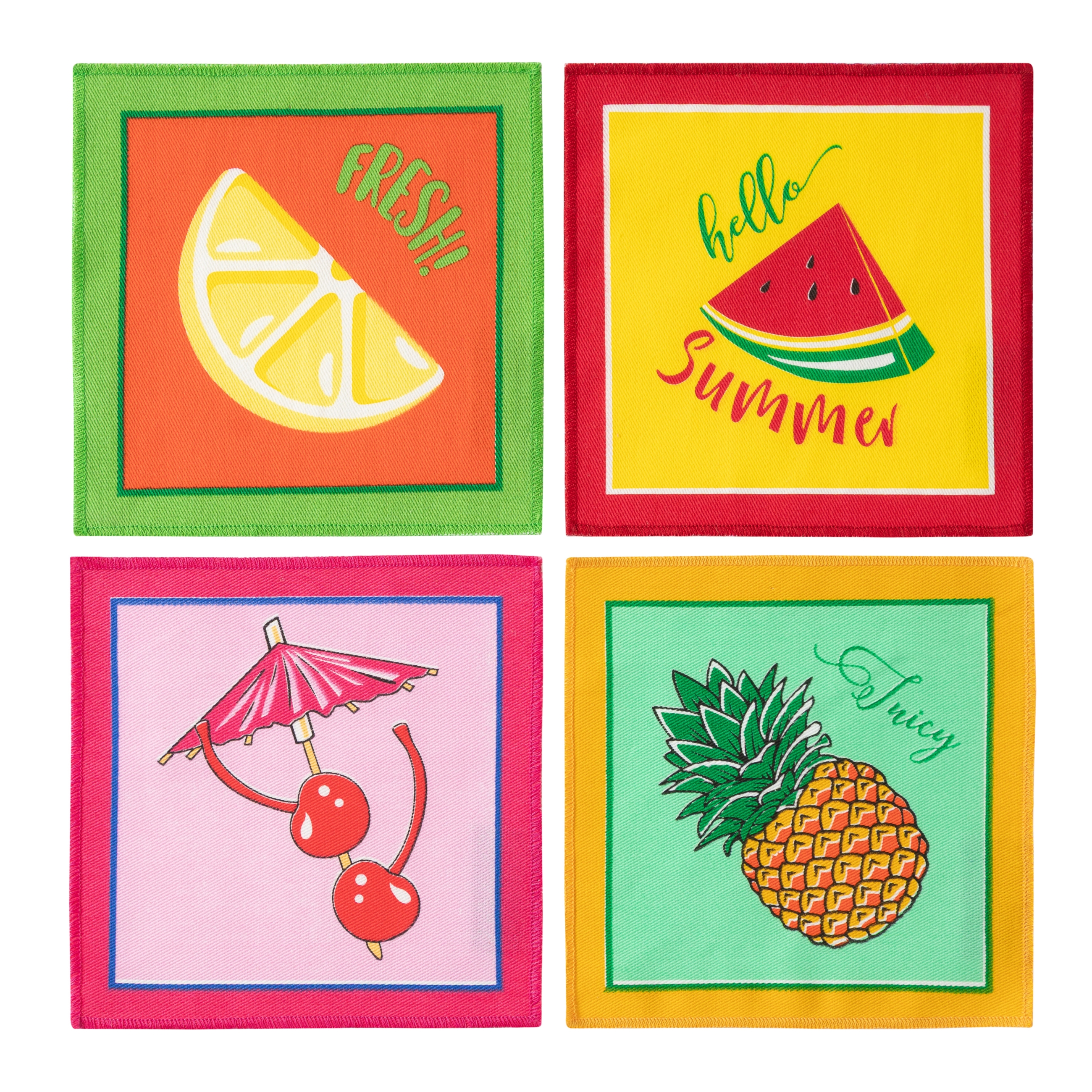 FRUIT 4'LÜ KOKTEYL PEÇETE SETİ 15X15