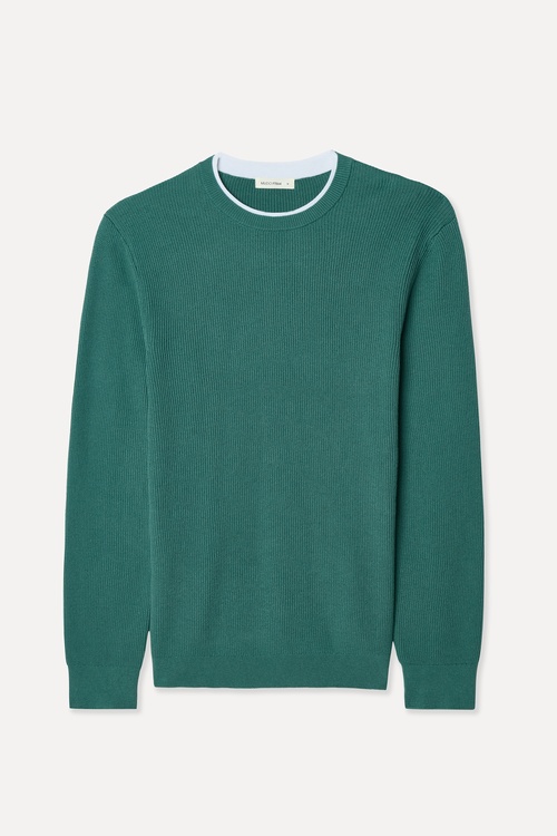 ÖRGÜLÜ BİSİKLET YAKA KAZAK