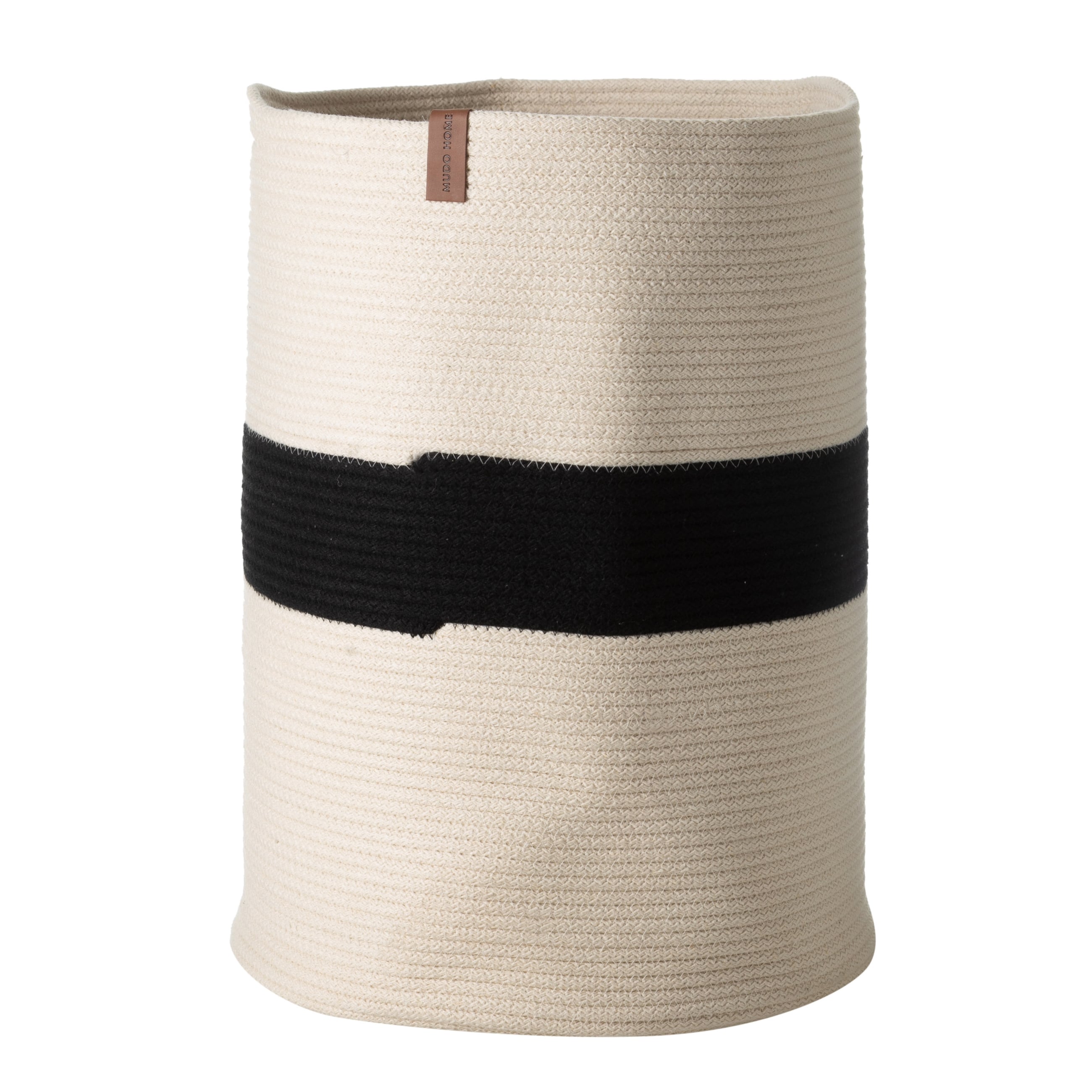 VENUS ÇAMAŞIR SEPETİ SİYAH EKRU 35X35X45