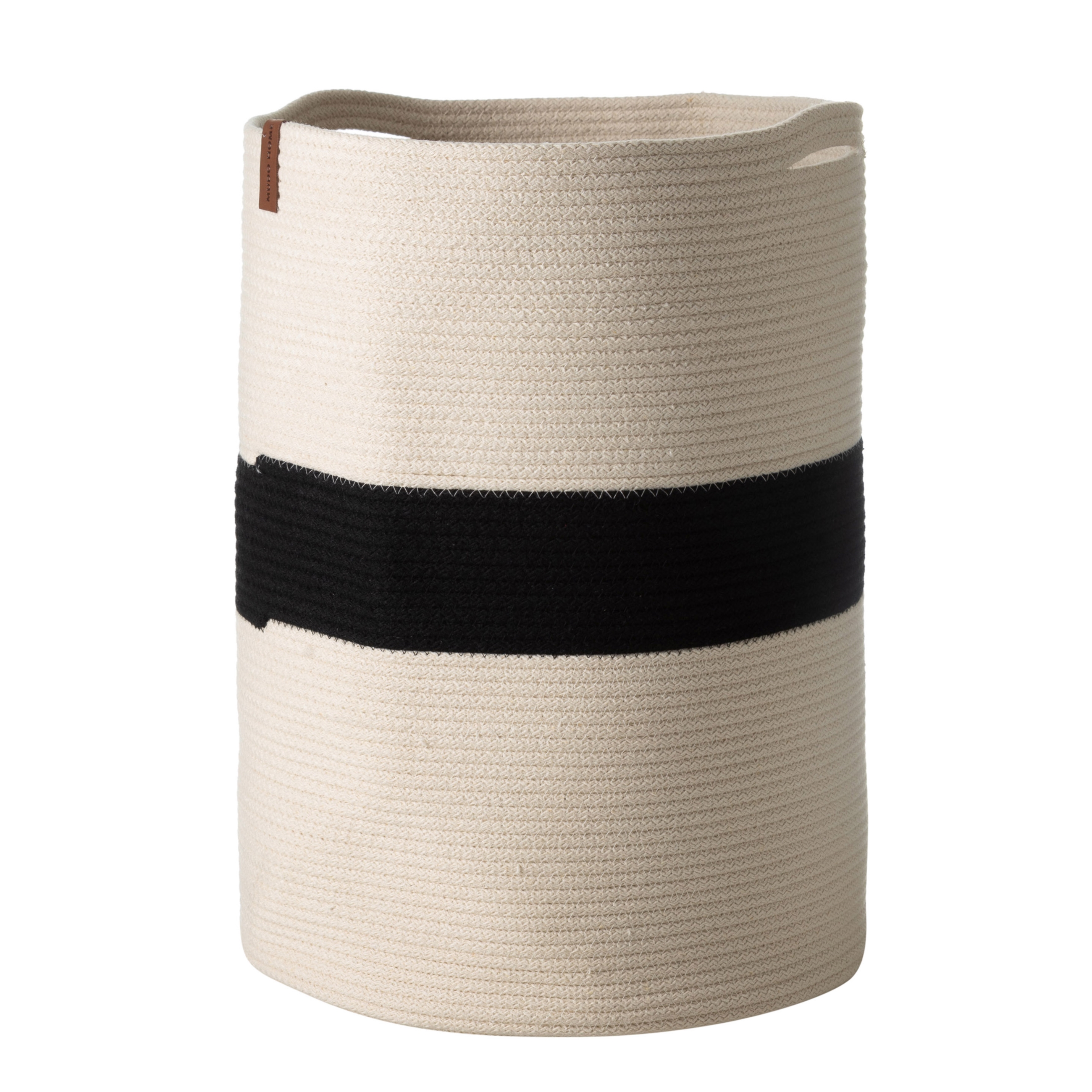 VENUS ÇAMAŞIR SEPETİ SİYAH EKRU 35X35X45