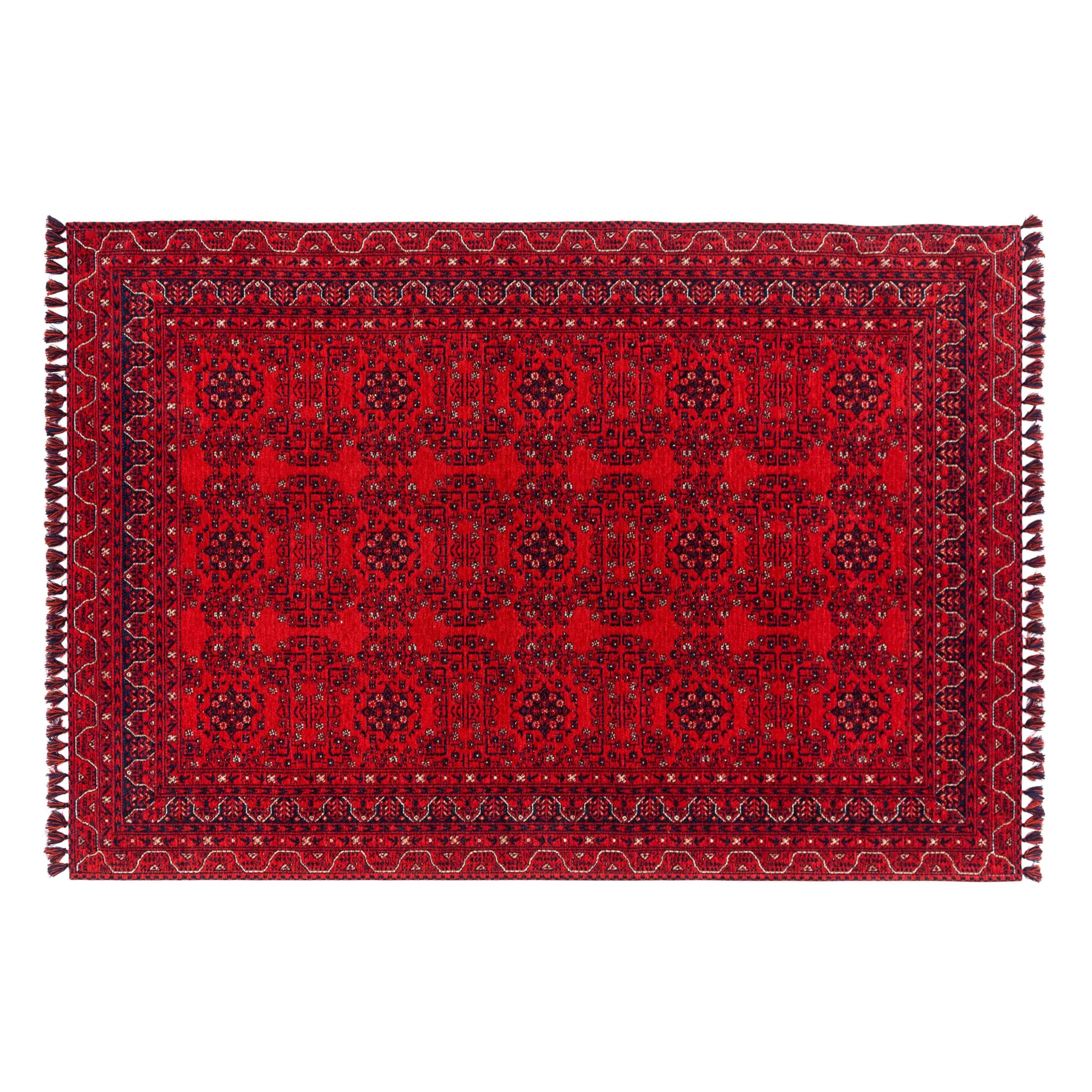 JINA BOLD HALI KIRMIZI LACİVERT 120X180