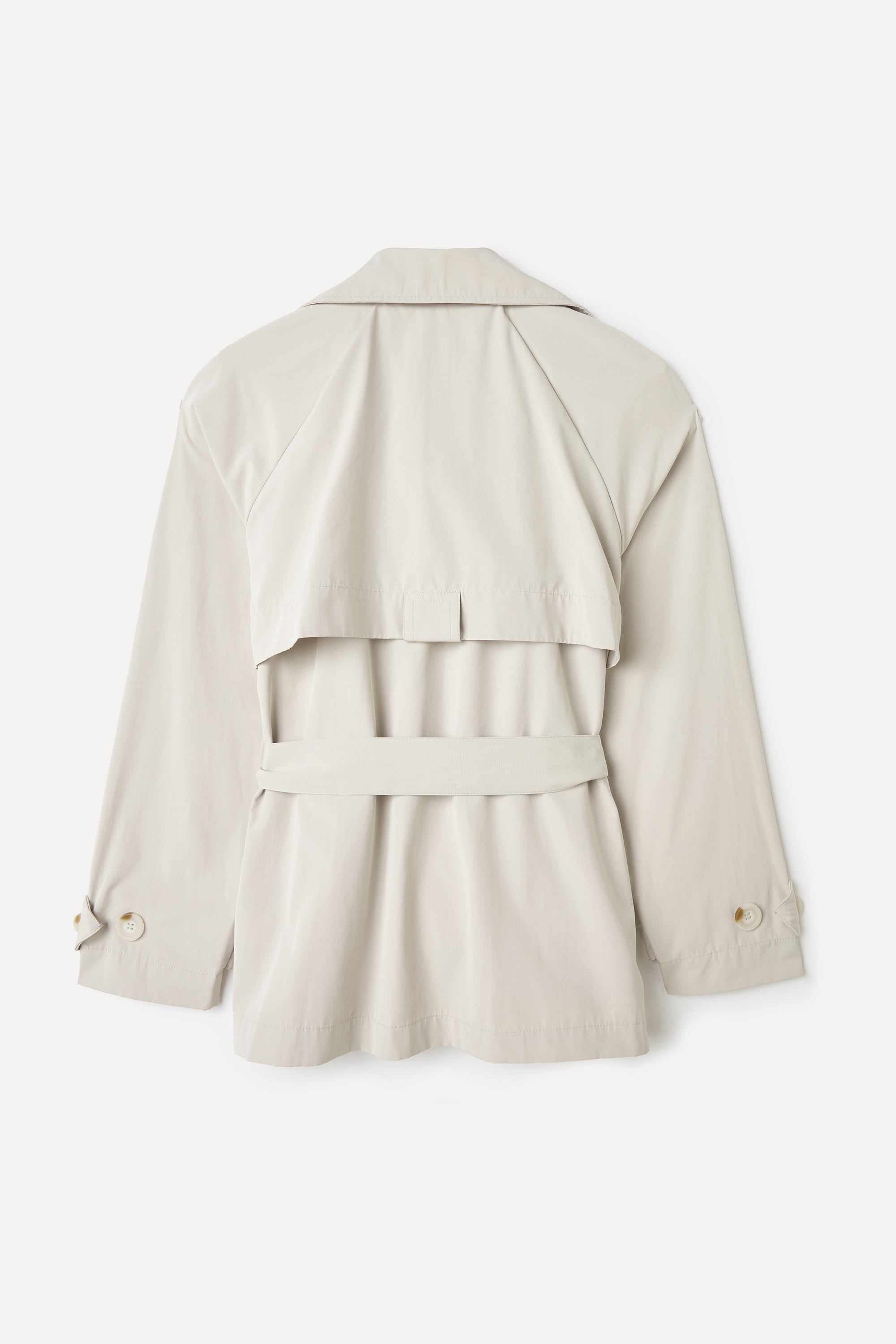 BELİ KUŞAKLI KISA TRENÇKOT