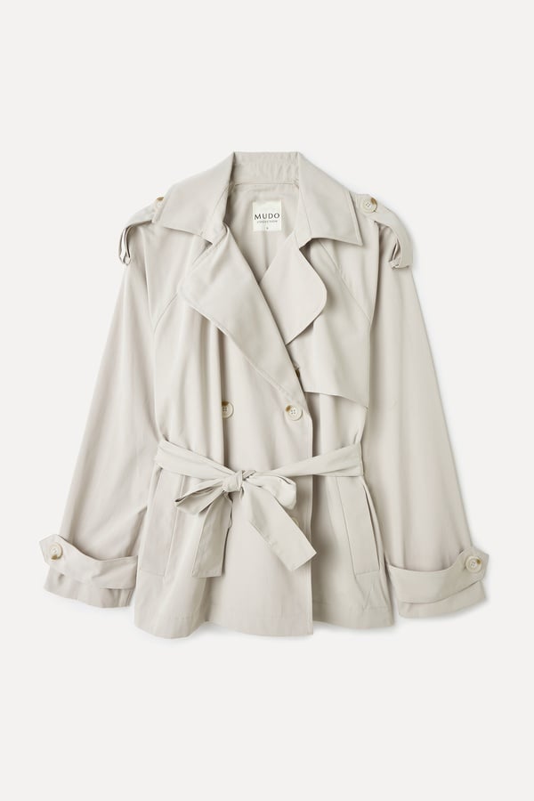 BELİ KUŞAKLI KISA TRENÇKOT