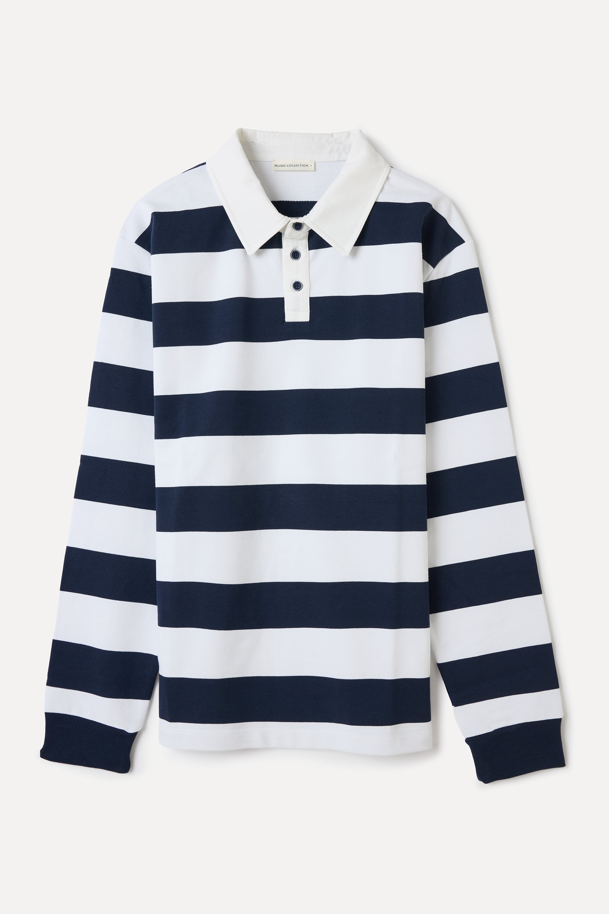 ÇİZGİLİ POLO YAKA SWEATSHIRT