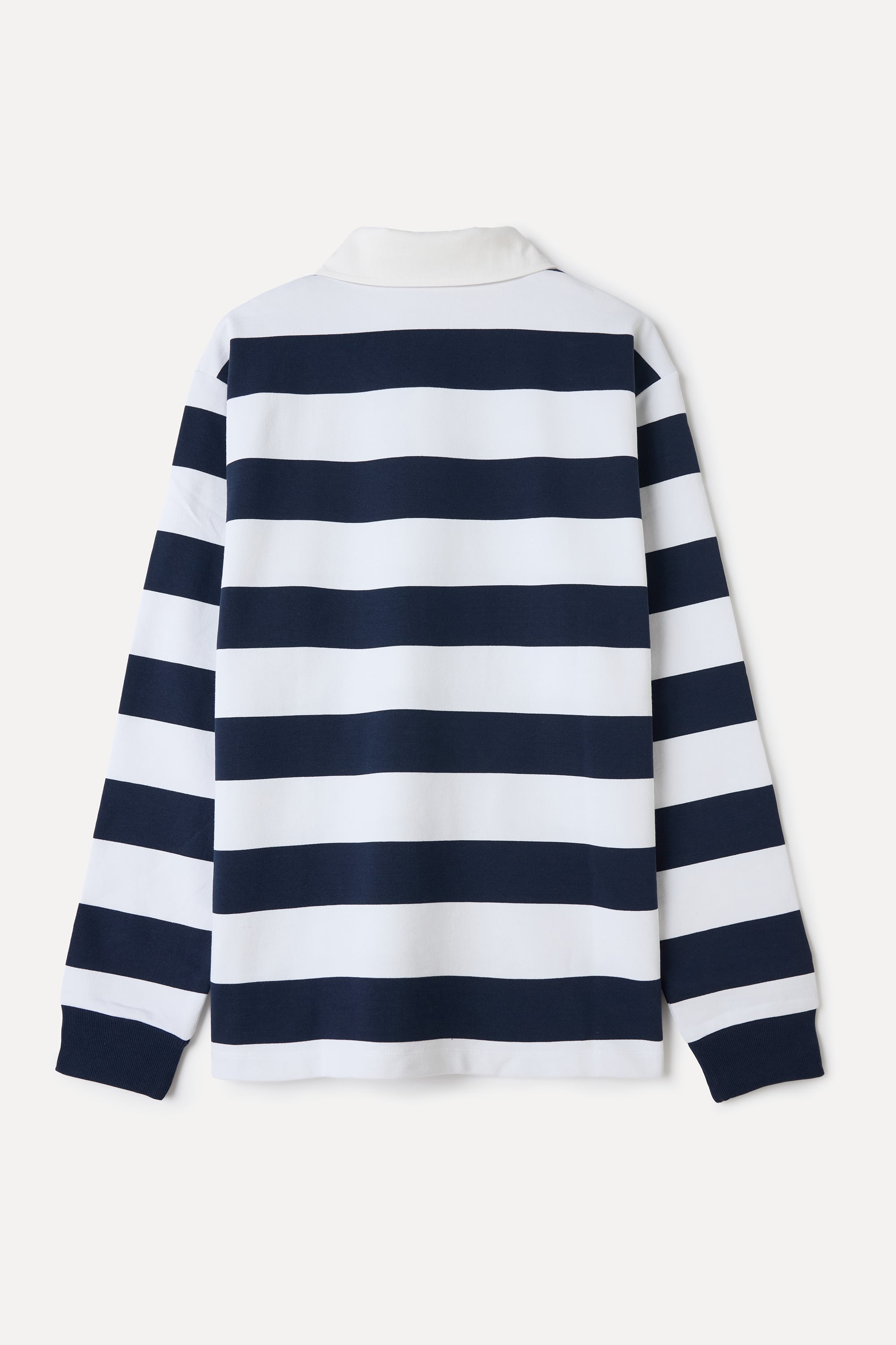 ÇİZGİLİ POLO YAKA SWEATSHIRT