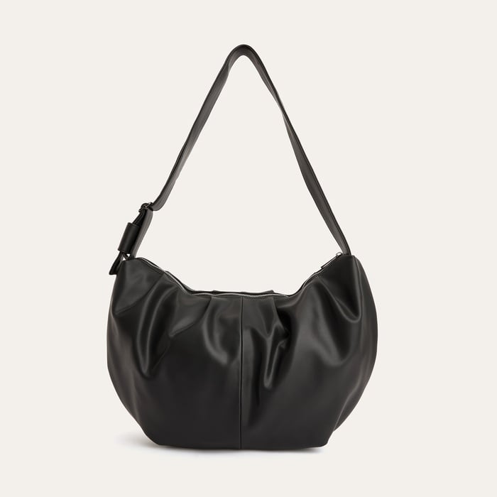 BÜZGÜLÜ DERİ GÖRÜNÜMLÜ EL ÇANTASI