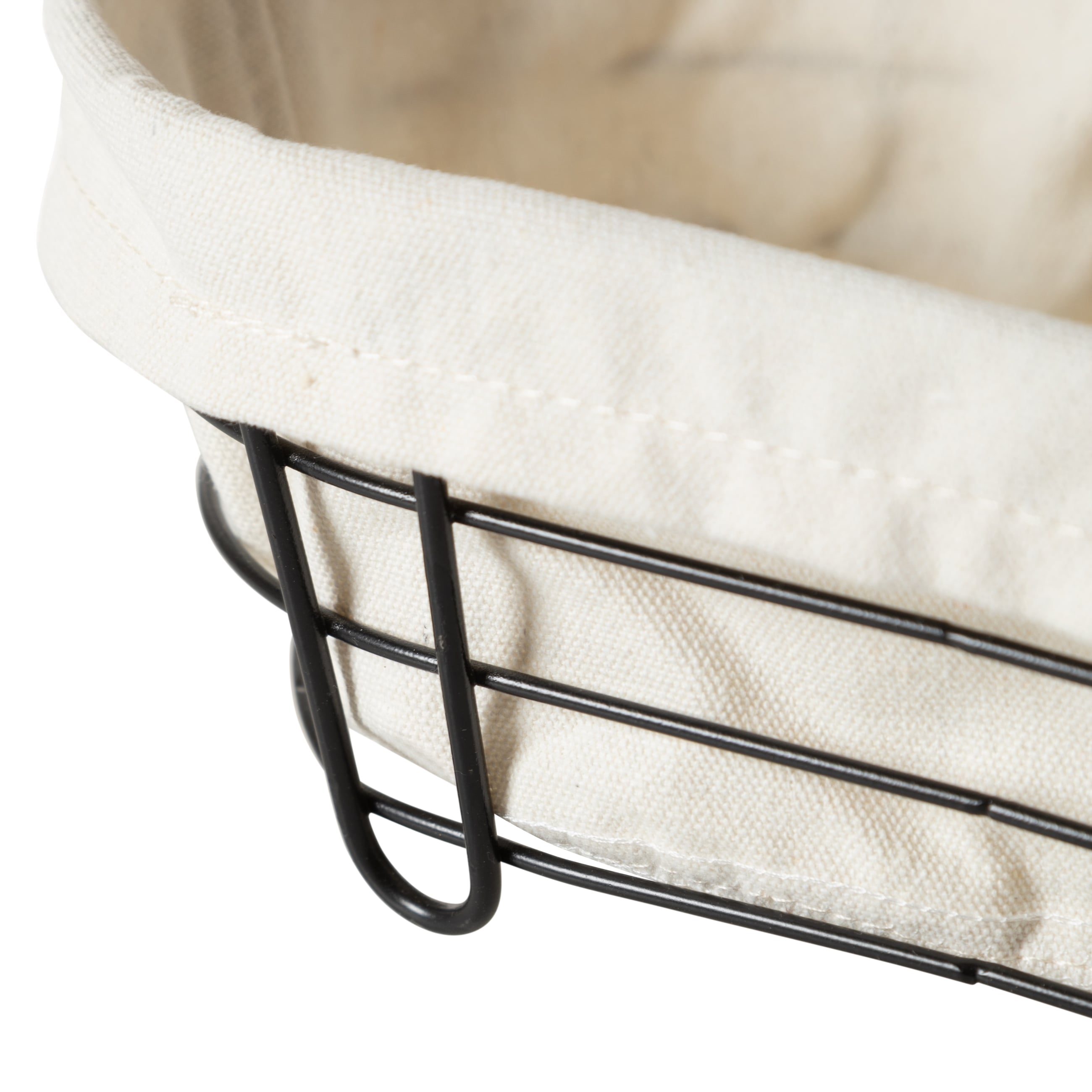 PAINELLE OVAL EKMEK SEPETİ SİYAH METAL