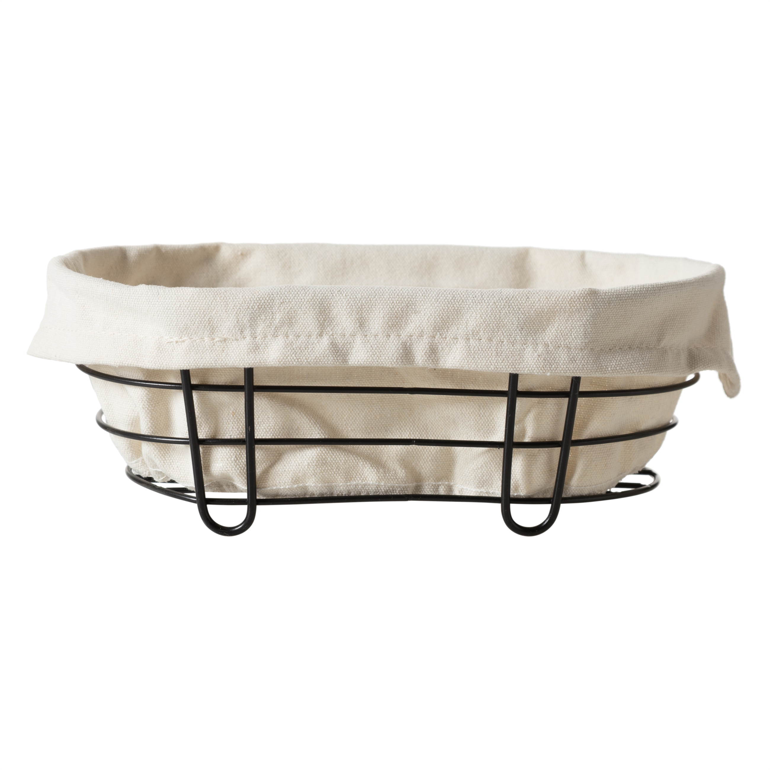 PAINELLE OVAL EKMEK SEPETİ SİYAH METAL