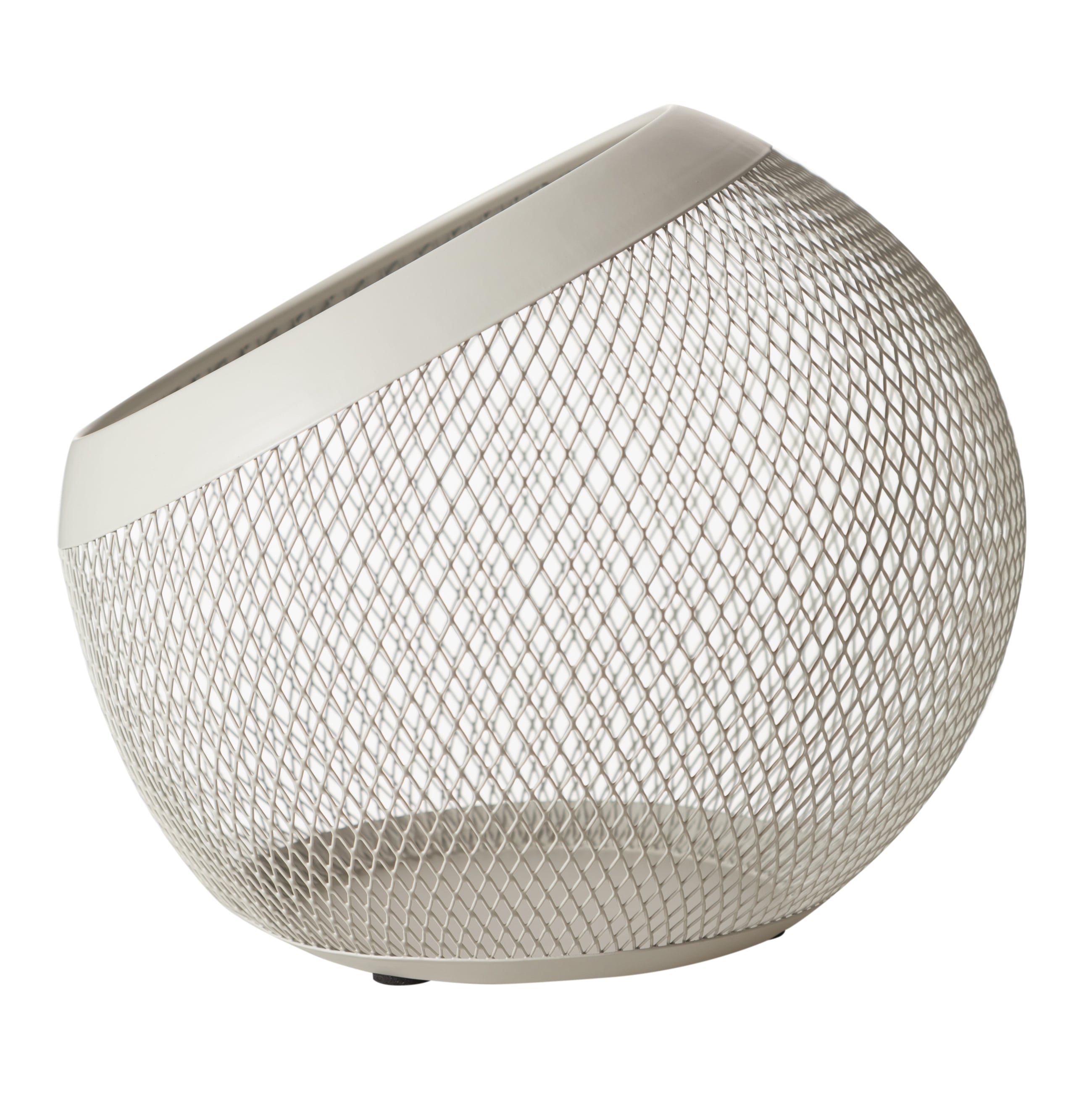 YUVARLAK METAL SEPET BEJ 24 CM