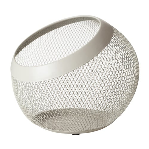 YUVARLAK METAL SEPET BEJ 24 CM