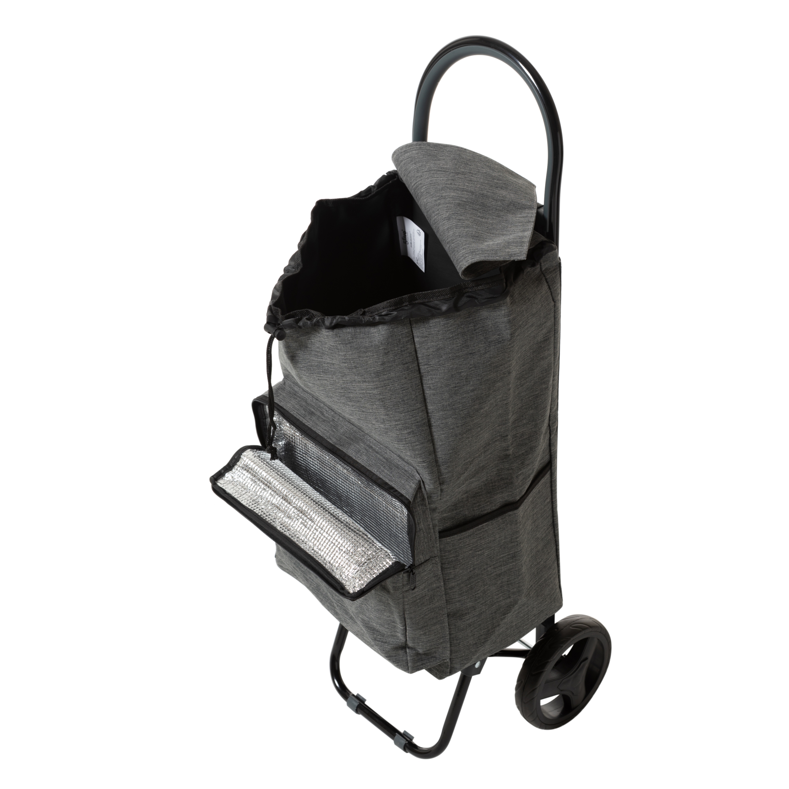 MARCHETTE METAL ALIŞVERİŞ ARABASI İKİ TEKERLEK GRİ