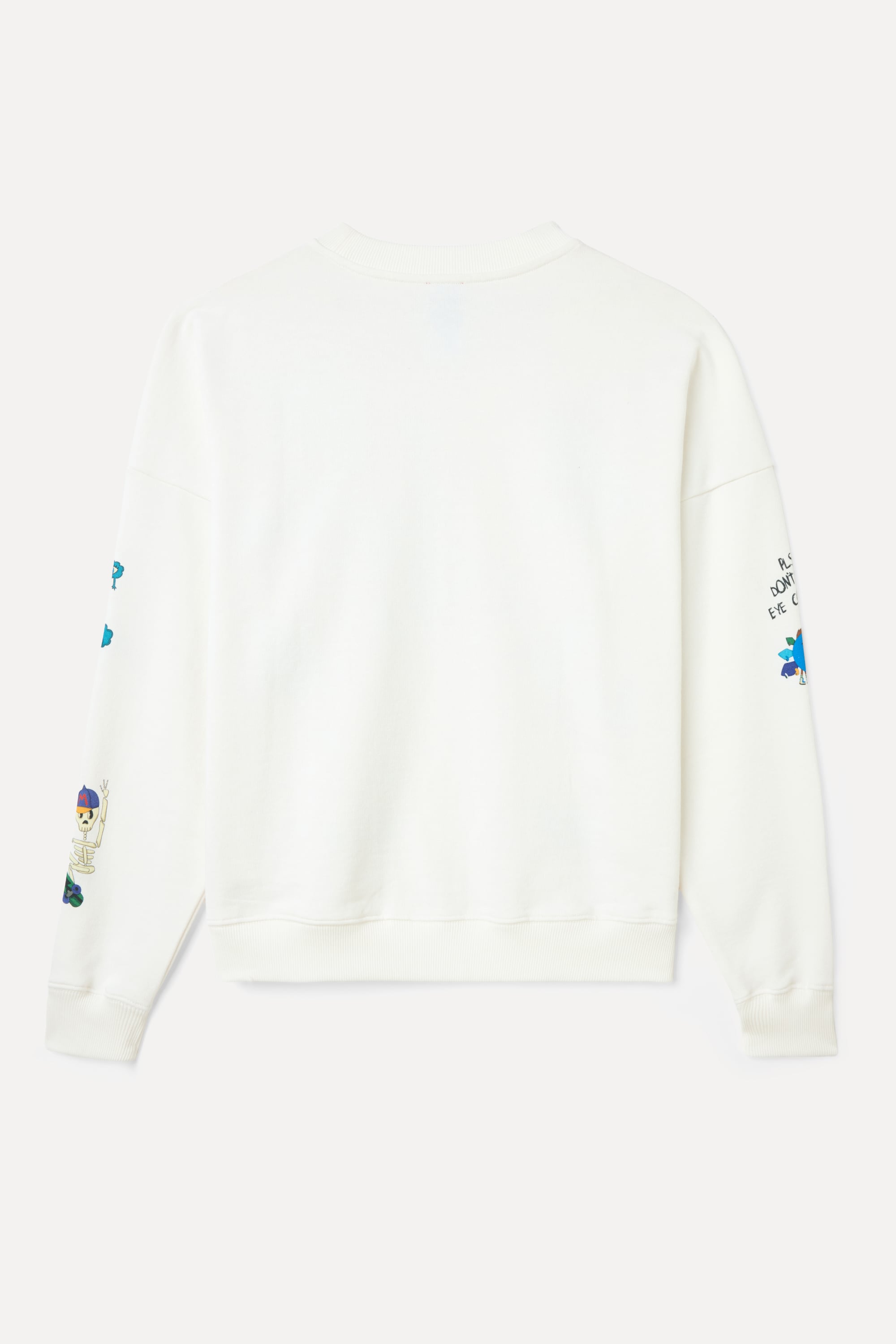 BASKILI BİSİKLET YAKA SWEATSHIRT