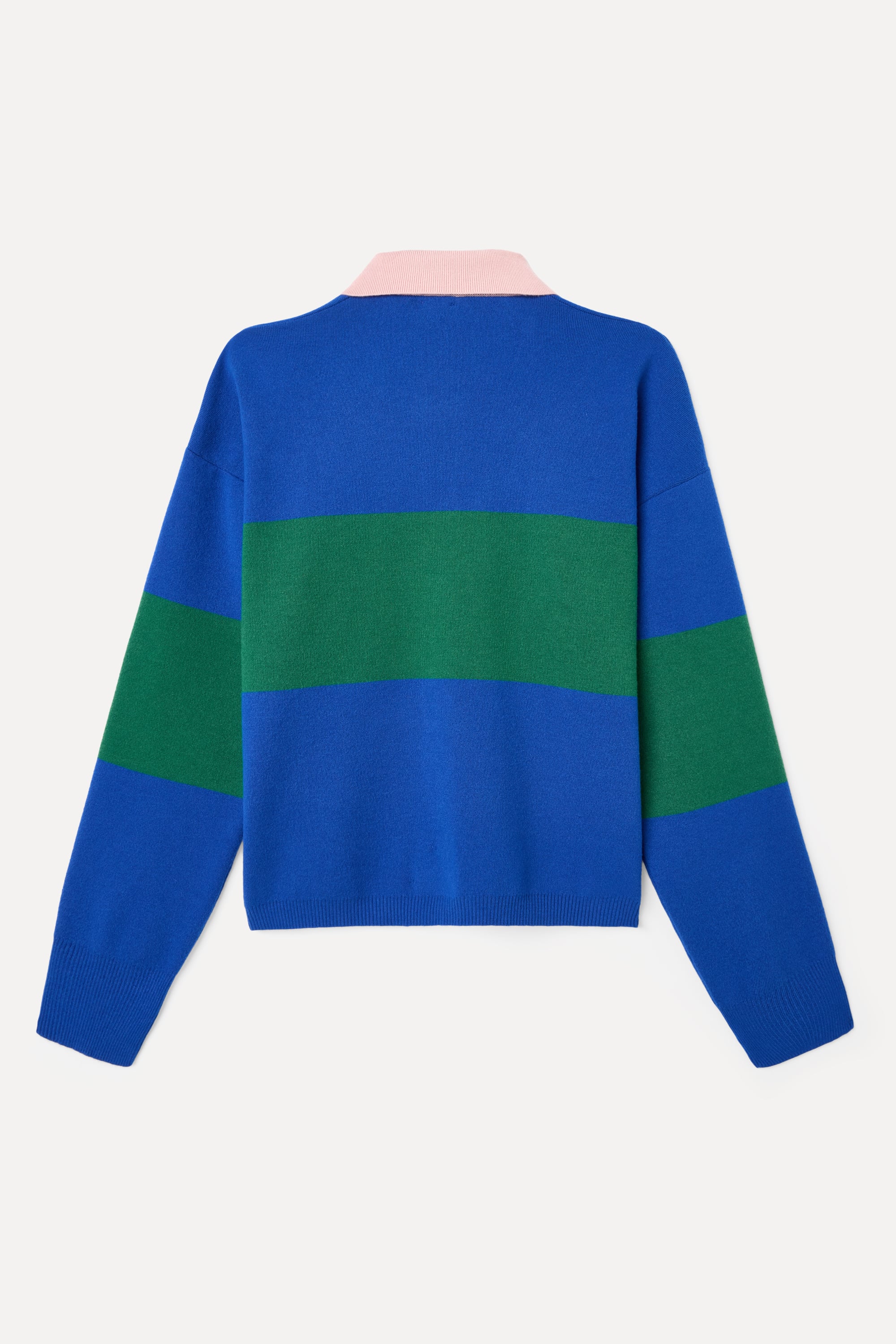 ÇİZGİLİ POLO YAKA TRİKO KAZAK