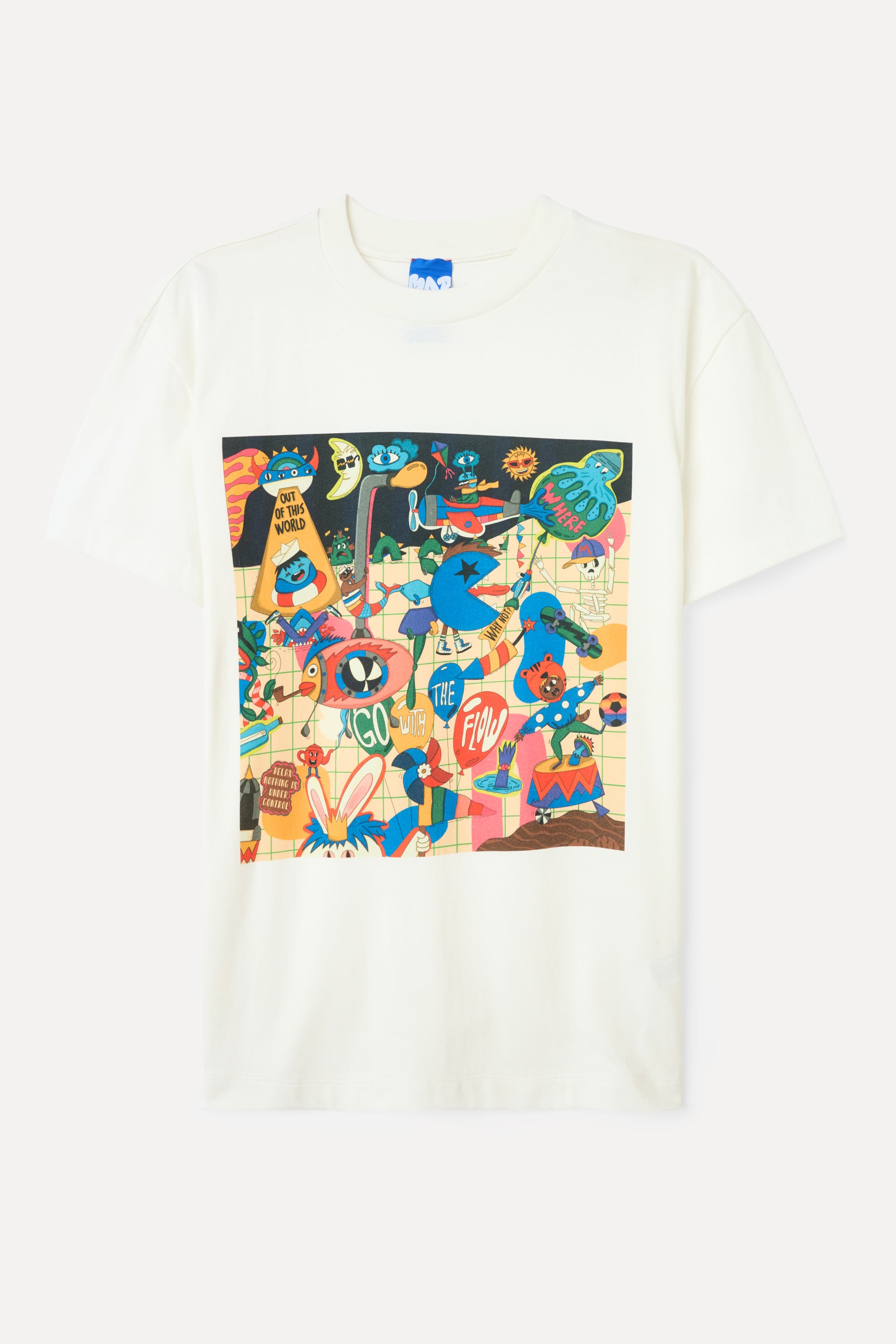 BASKILI BİSİKLET YAKA T-SHIRT