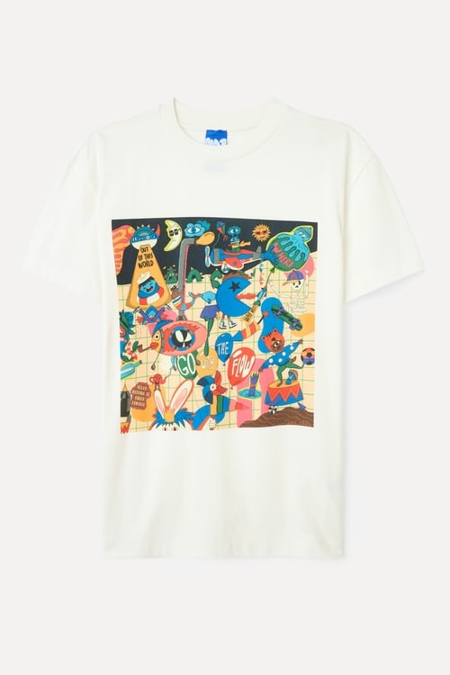  BASKILI BİSİKLET YAKA T-SHIRT