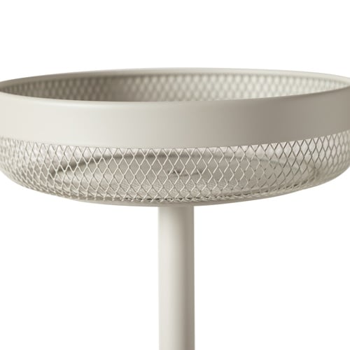 MAYAJ İKİ KATLI METAL MEYVE SEPETİ BEJ