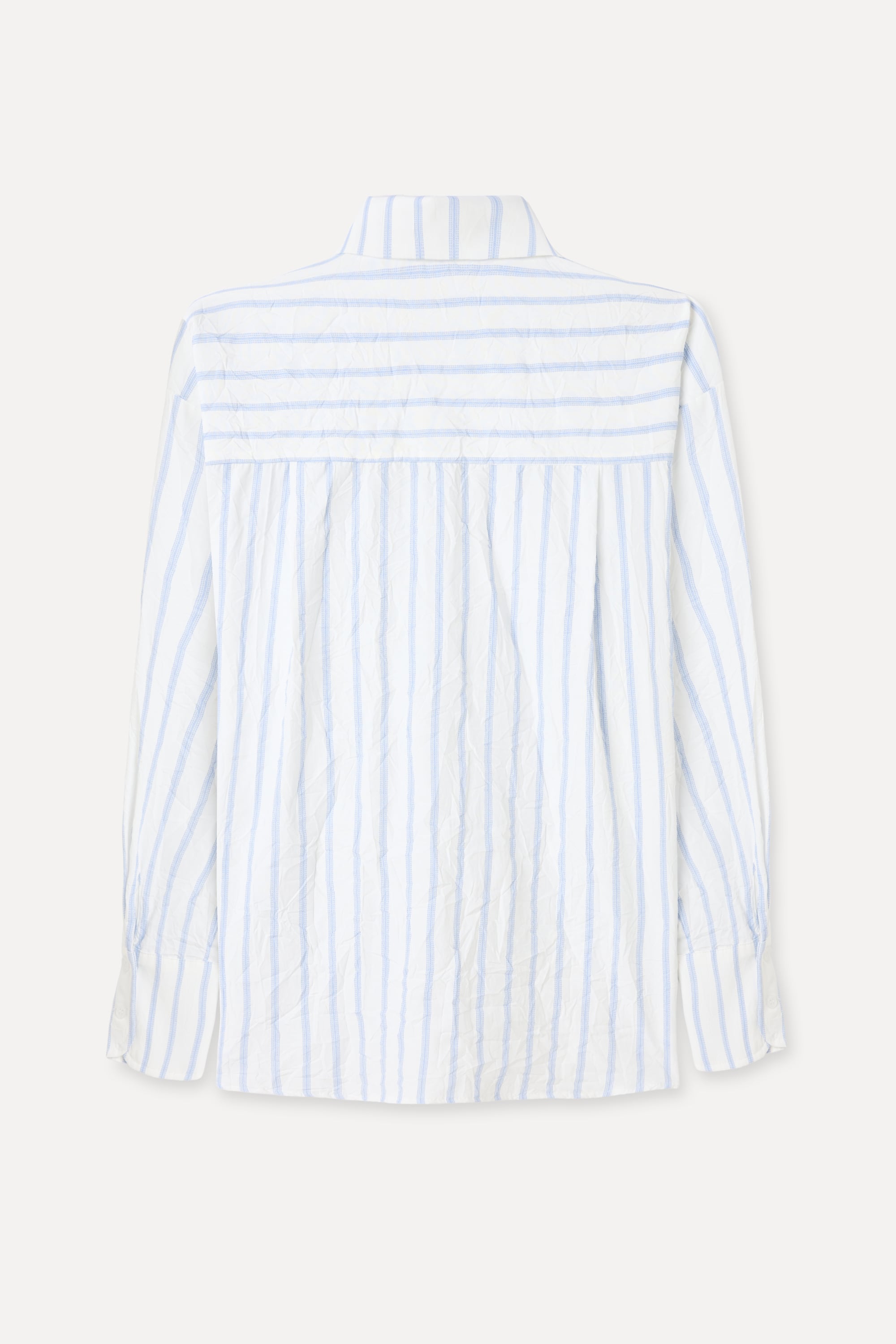 ÇİZGİLİ OVERSIZE UZUN KOLLU GÖMLEK