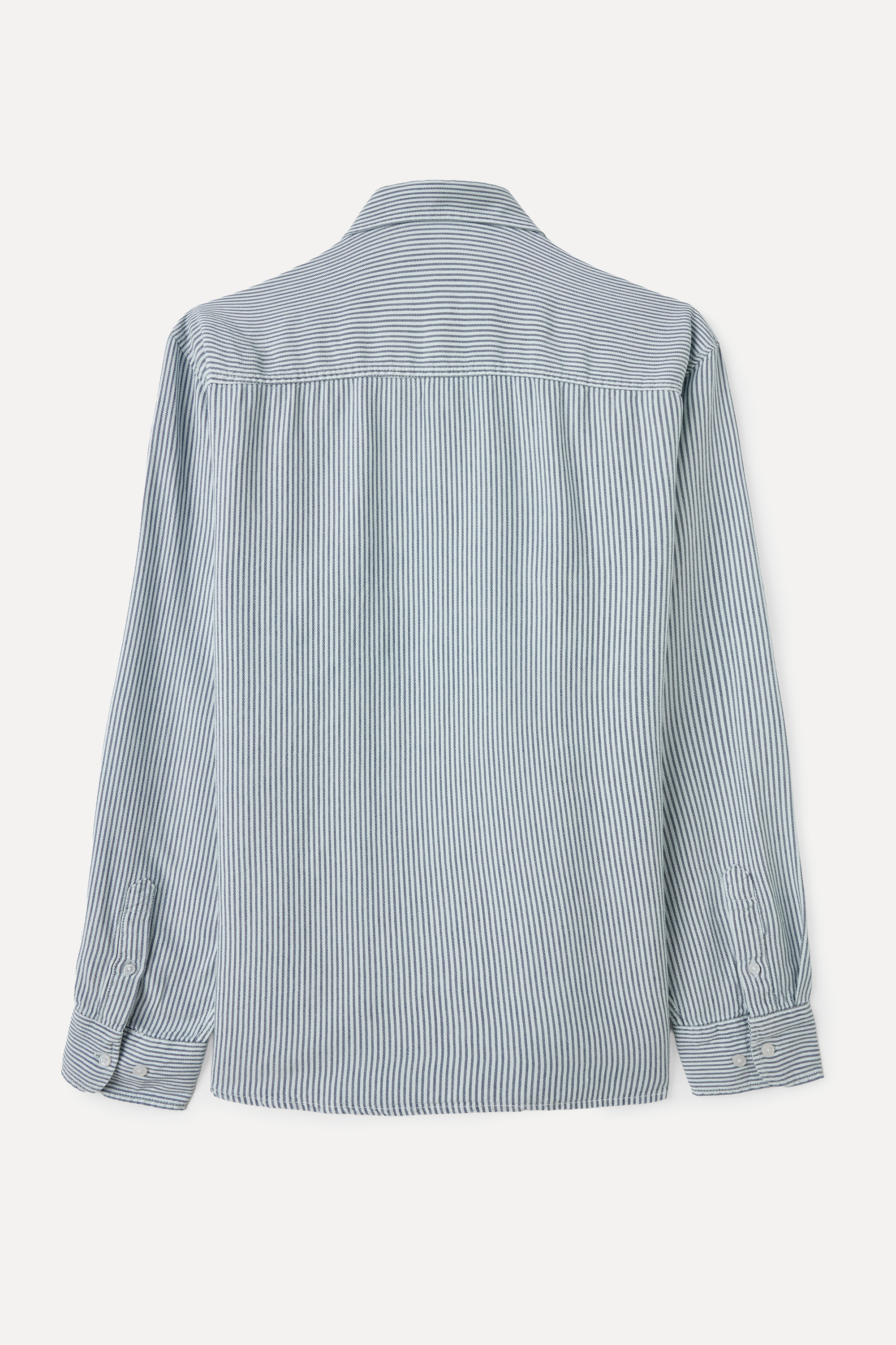 LİYOSEL KARIŞIMLI REGULAR FIT ÇİZGİLİ UZUN KOLLU GÖMLEK