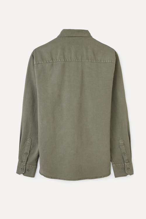  LİYOSEL KARIŞIMLI REGULAR FIT UZUN KOLLU GÖMLEK