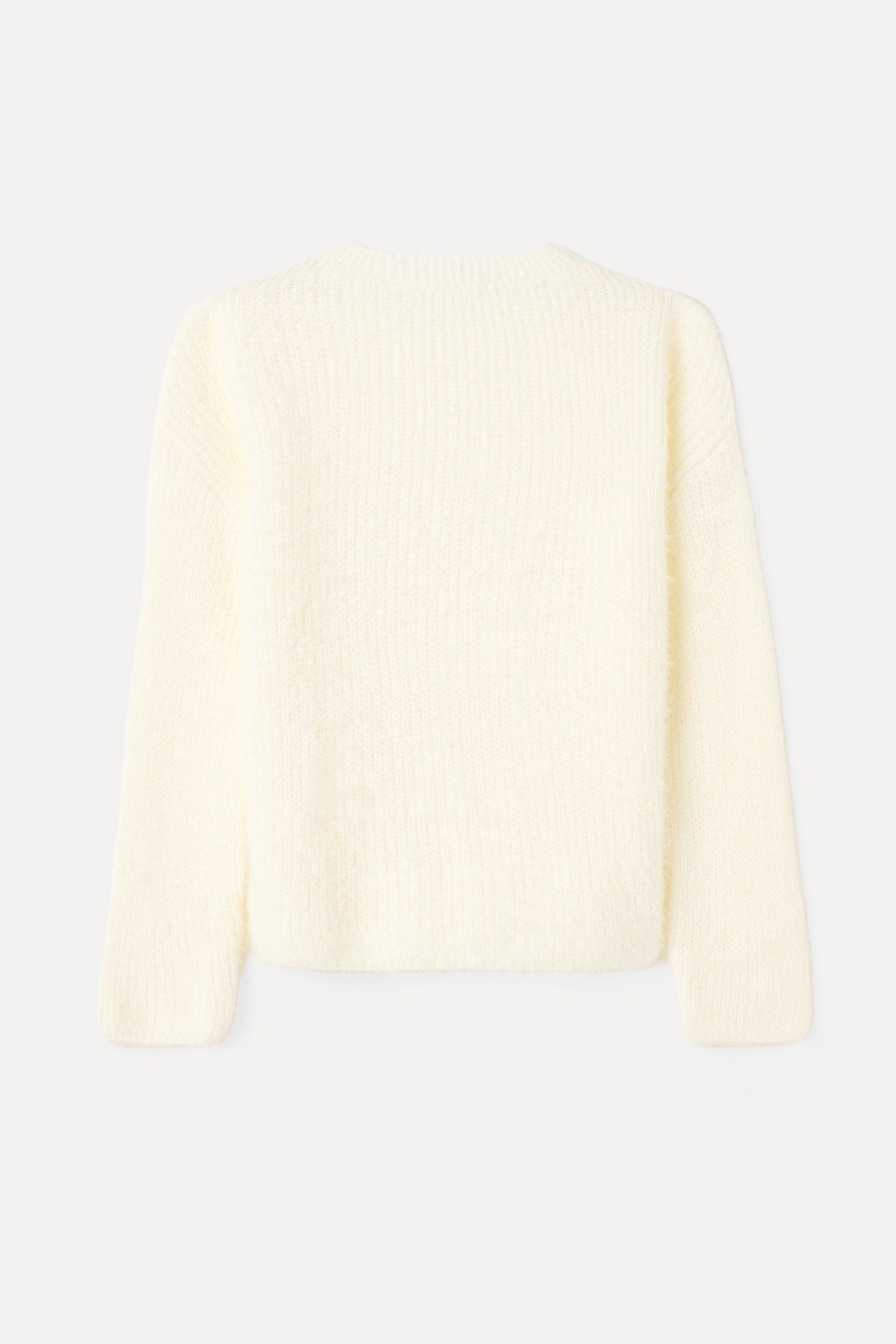 LOOSE FIT BİSİKLET YAKA YUMUŞAK DOKULU TRİKO KAZAK