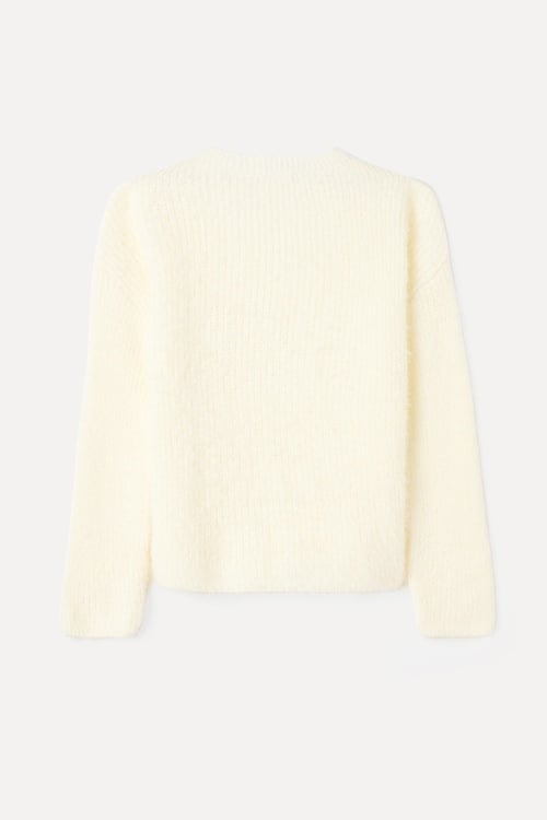  LOOSE FIT BİSİKLET YAKA YUMUŞAK DOKULU TRİKO KAZAK