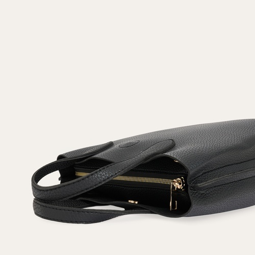 DERİ GÖRÜNÜMLÜ ASKILI EL ÇANTASI