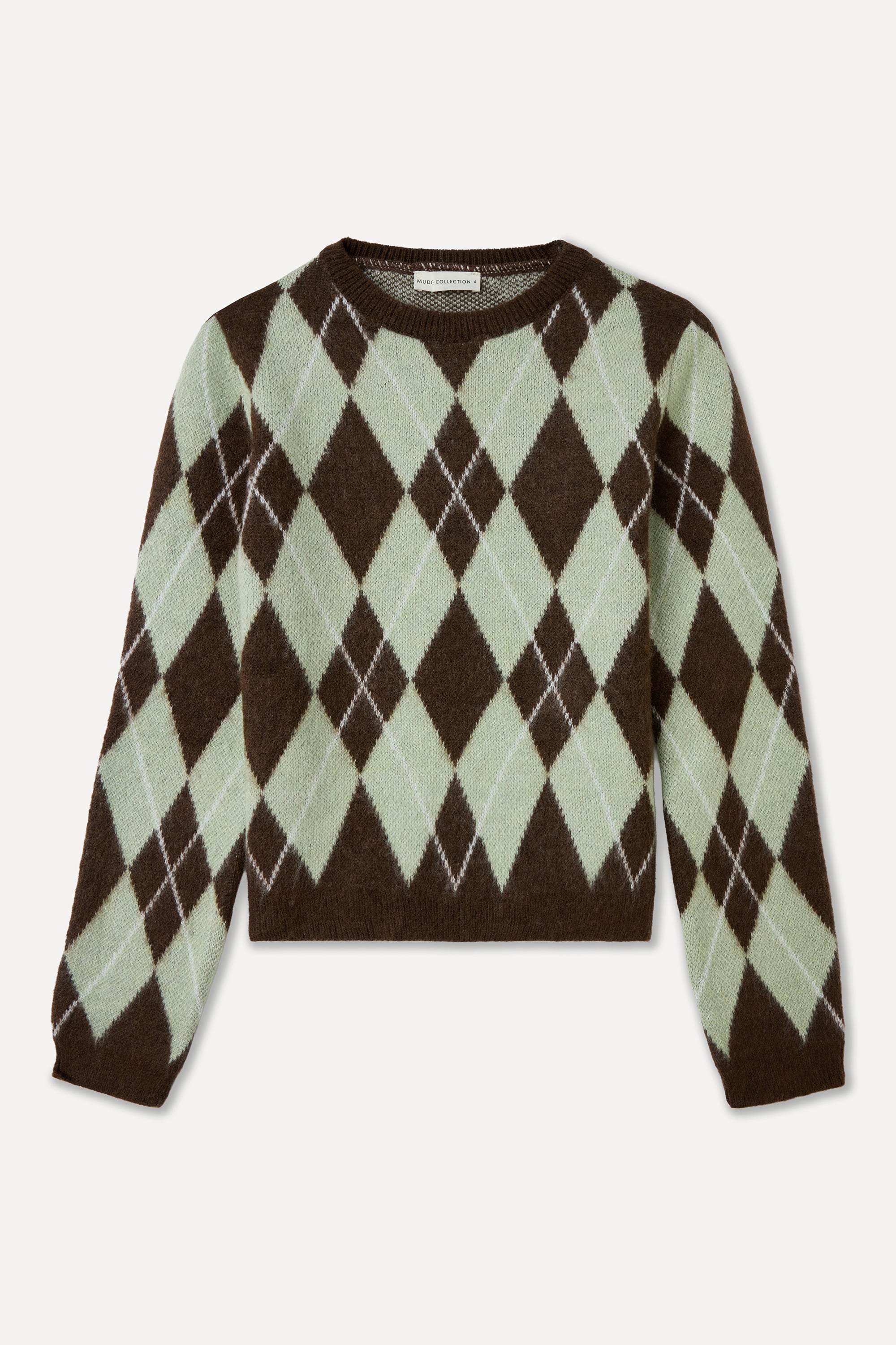 JAKARLI BAKLAVA DESENLİ BİSİKLET YAKA KAZAK