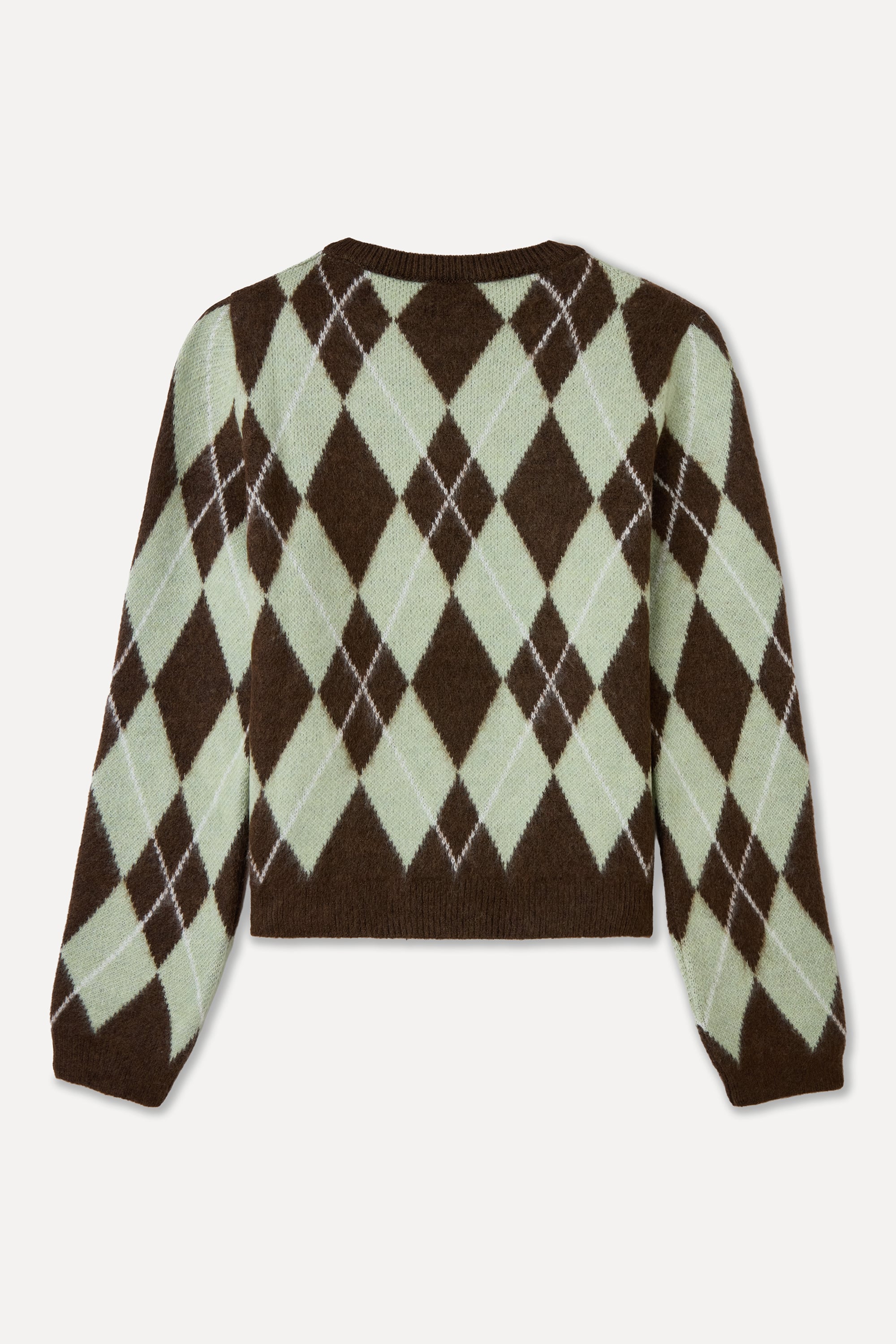 JAKARLI BAKLAVA DESENLİ BİSİKLET YAKA KAZAK