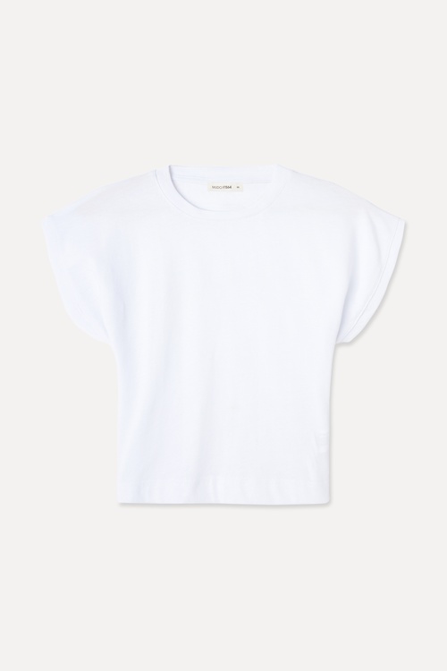  BİSİKLET YAKA CROP T-SHIRT