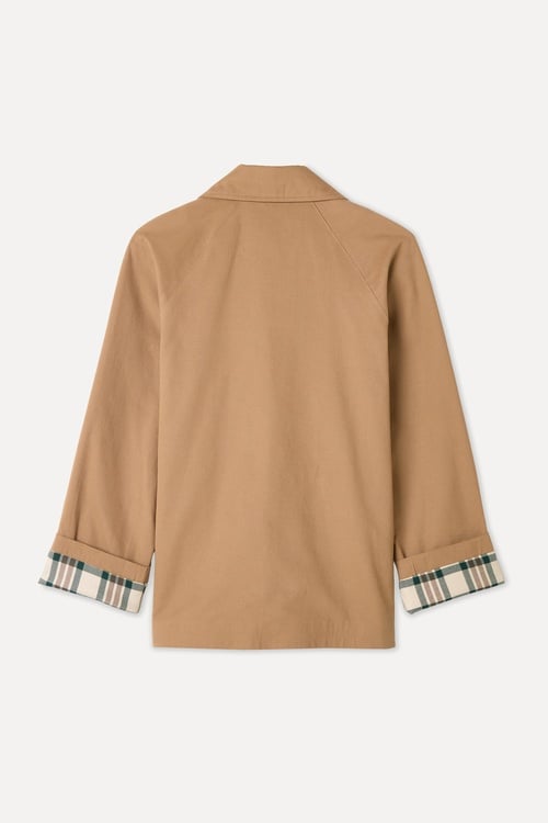 ERKEK YAKA KISA TRENÇKOT