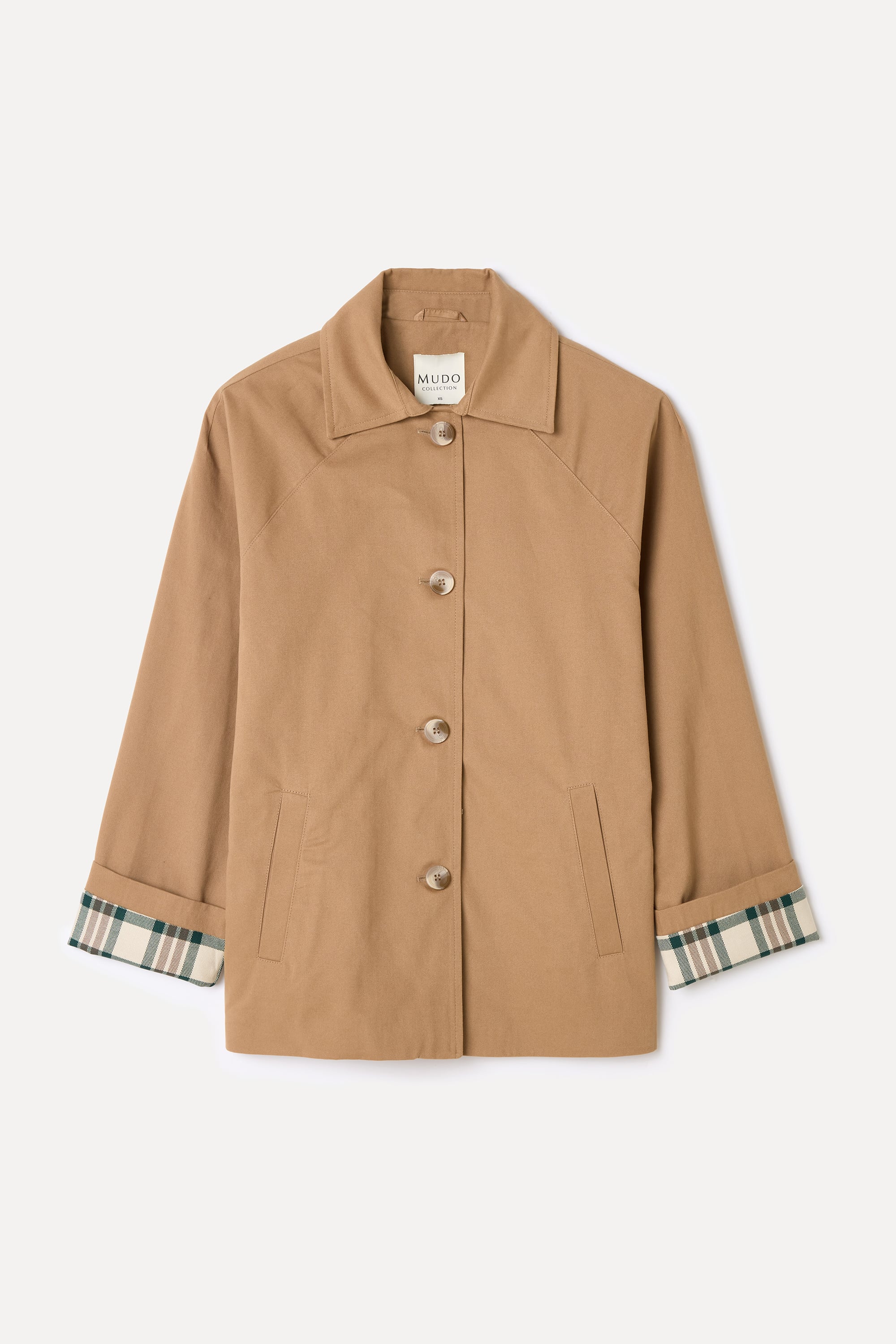 ERKEK YAKA KISA TRENÇKOT