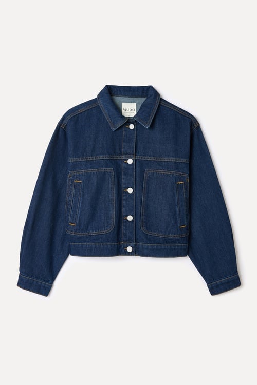  DİKİŞ DETAYLI JEAN CEKET