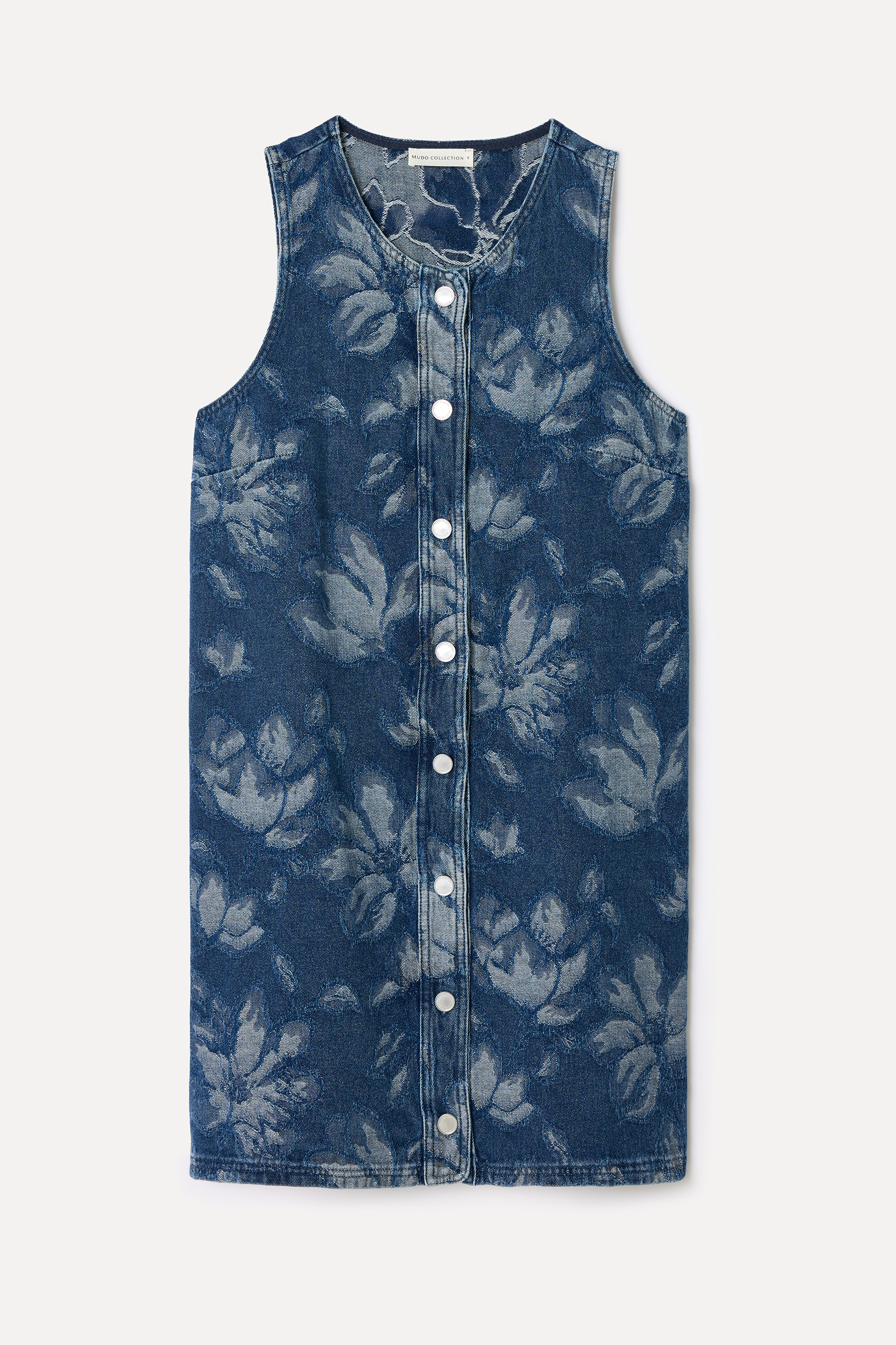 NAKIŞLI MİNİ JEAN ELBİSE