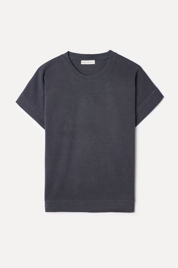 MODAL KARIŞIMLI DÜŞÜK KOL BLUZ