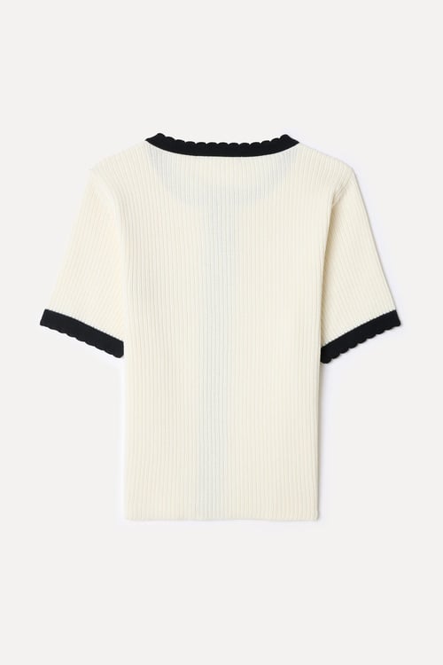  BİSİKLET YAKA KISA KOLLU HIRKA