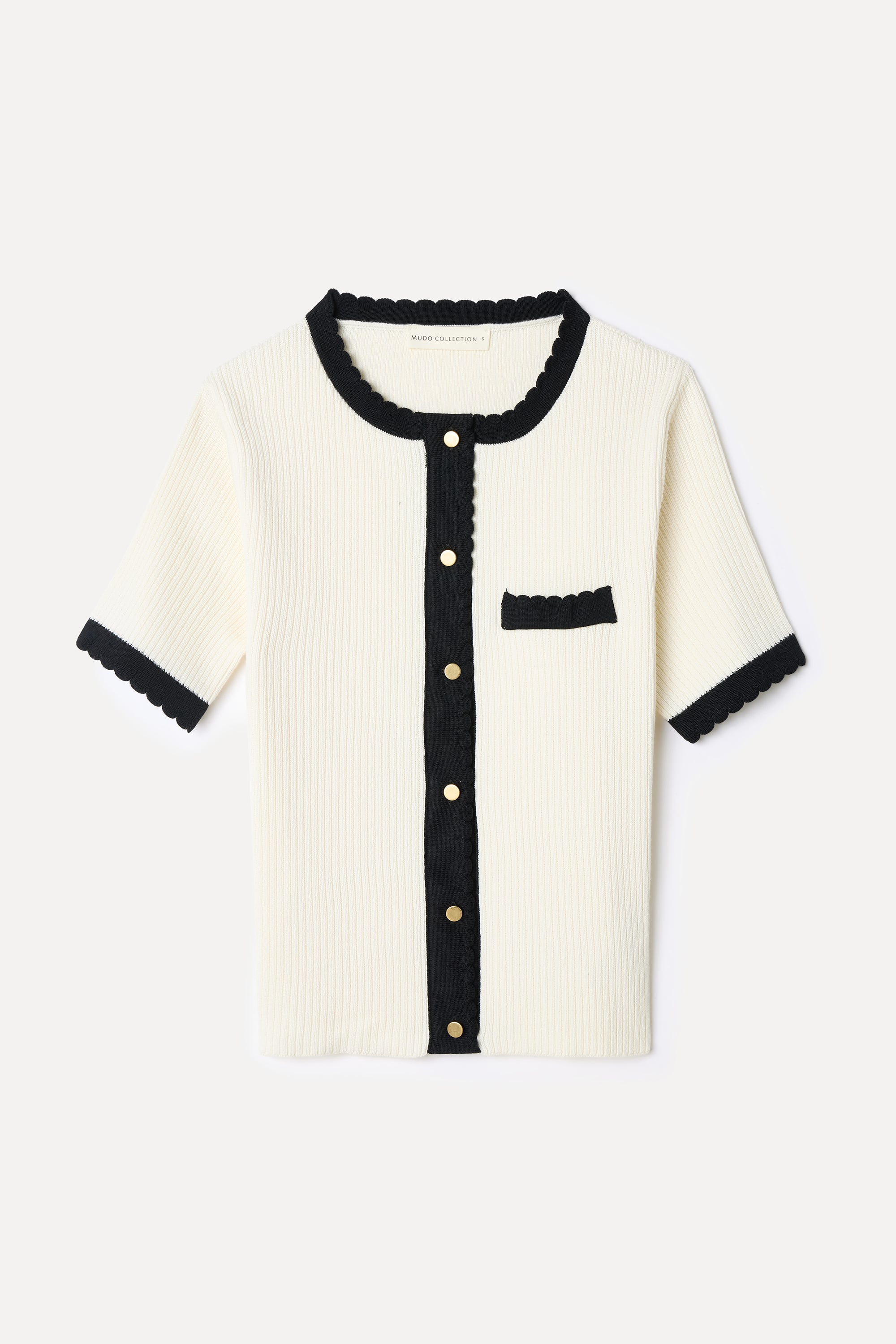 BİSİKLET YAKA KISA KOLLU HIRKA