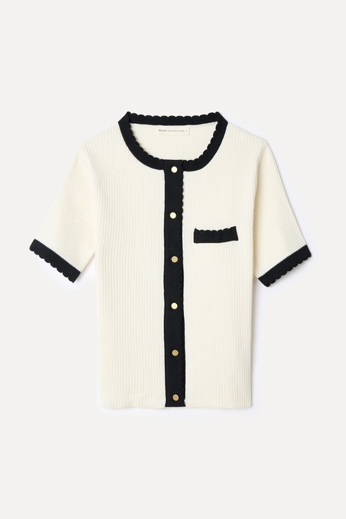  BİSİKLET YAKA KISA KOLLU HIRKA