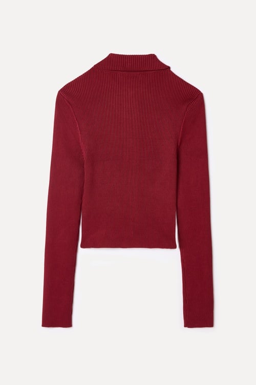 POLO YAKA FERMUARLI TRİKO HIRKA